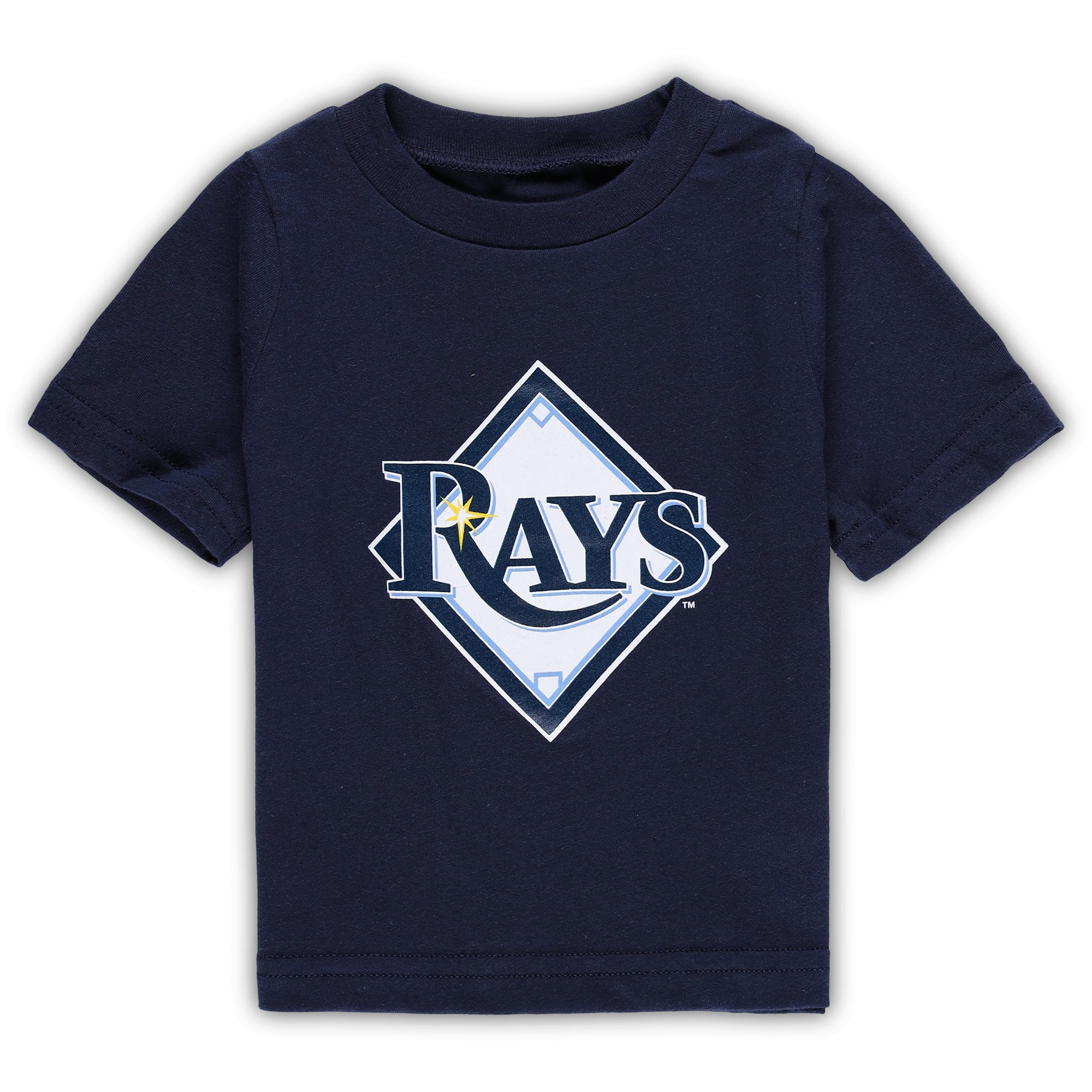 Infant Tampa Bay Rays Navy Team Crew Primary Logo T-Shirt