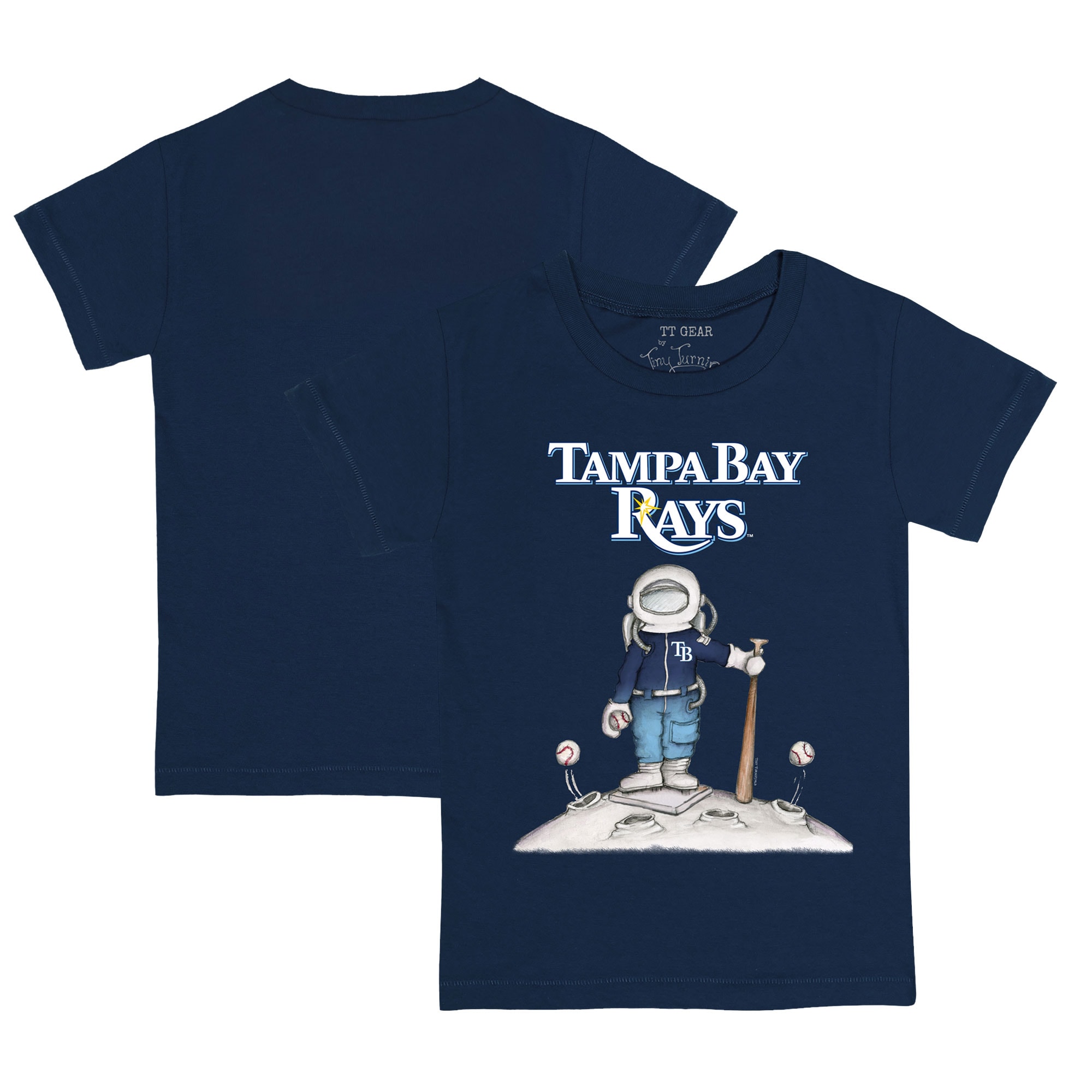 Infant Tampa Bay Rays Tiny Turnip Navy Astronaut T-Shirt