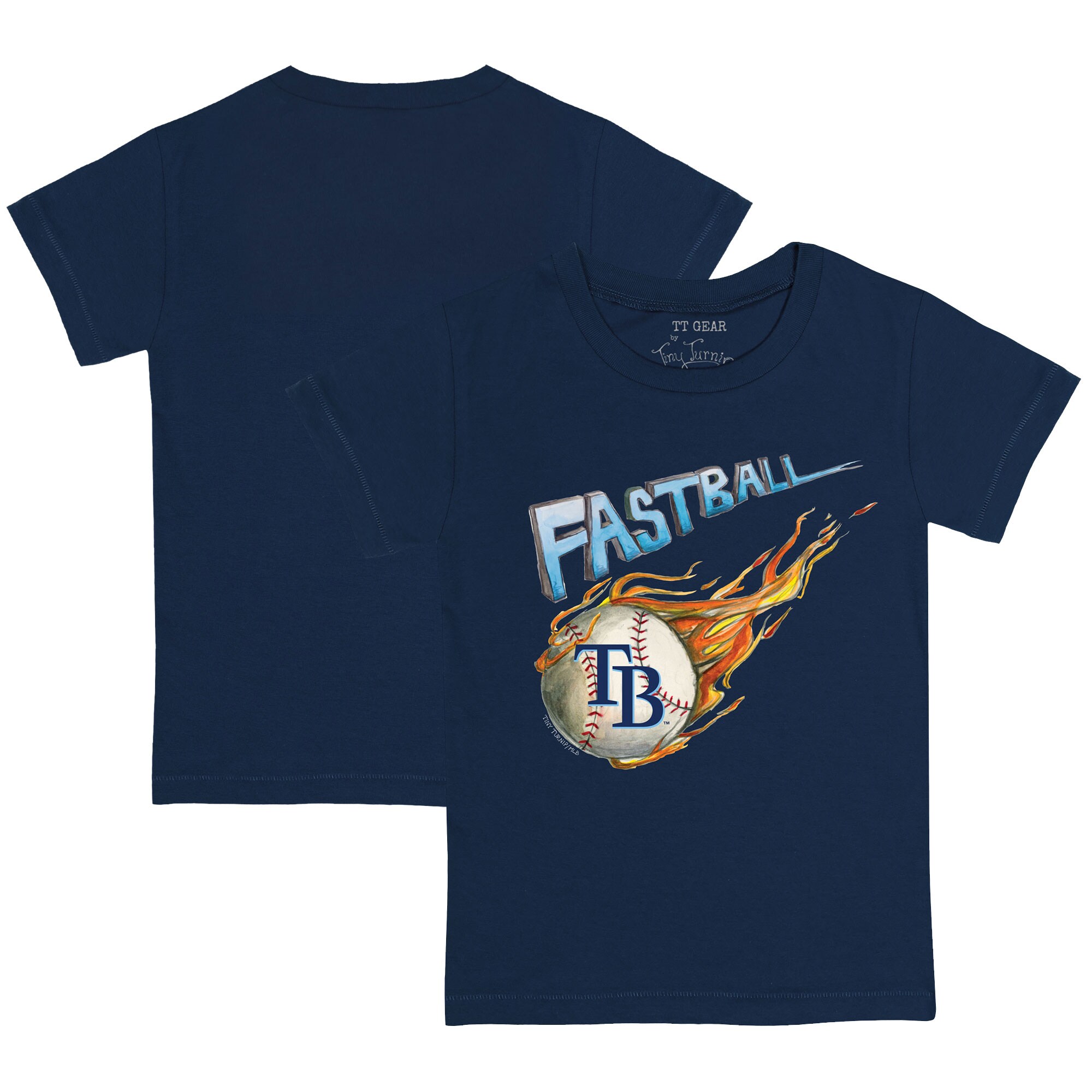 Infant Tampa Bay Rays Tiny Turnip Navy Fastball T-Shirt