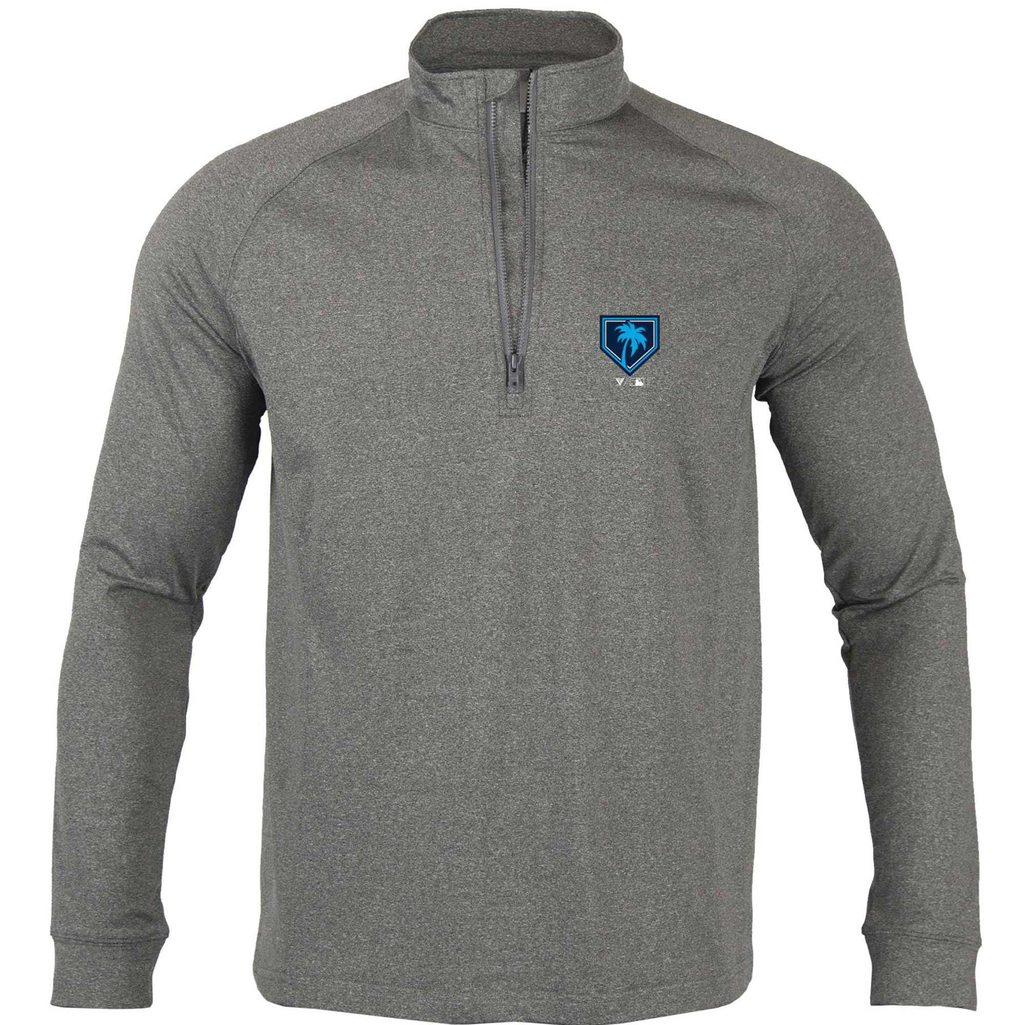 Men's Grapefruit League Levelwear Gray 2024 Spring Training Calibre Raglan Quarter-Zip Top