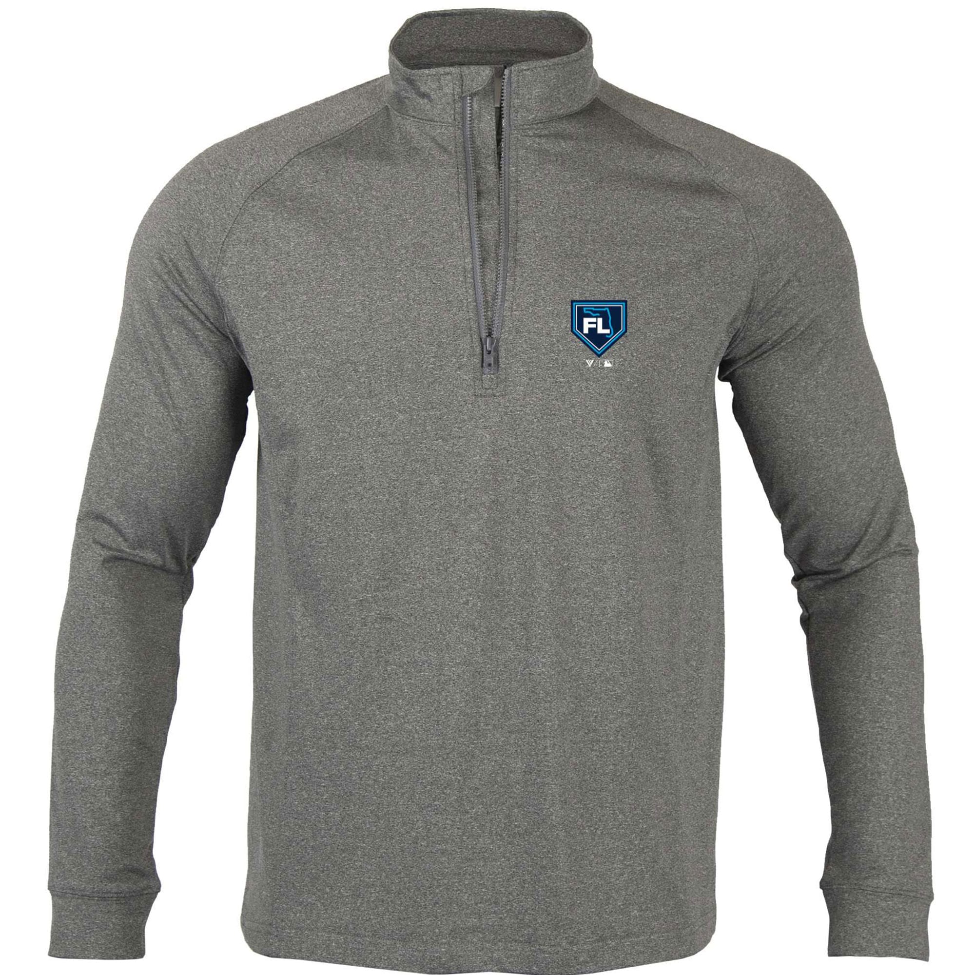 Men's Grapefruit League Levelwear Gray 2024 Spring Training Florida Calibre Raglan Quarter-Zip Top