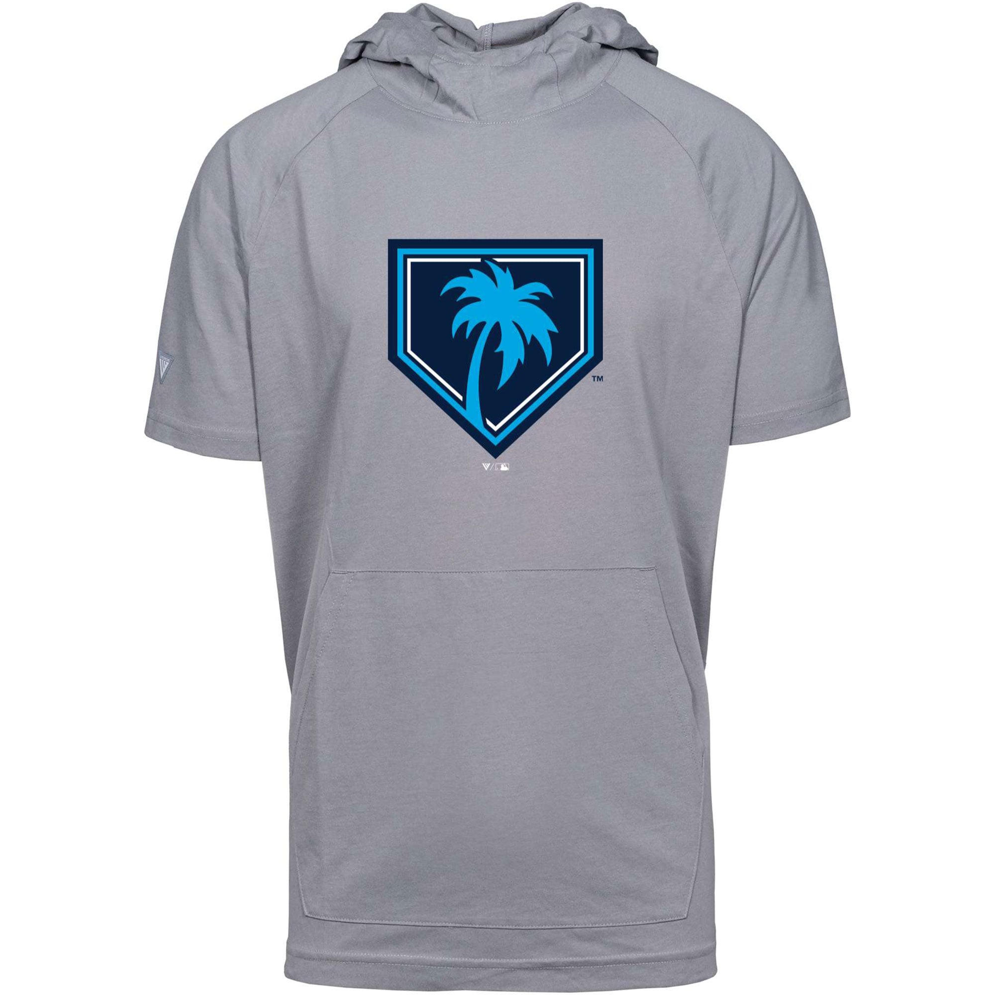 Men's Grapefruit League Levelwear Gray 2024 Spring Training Raglan Short Sleeve Phase Hoodie