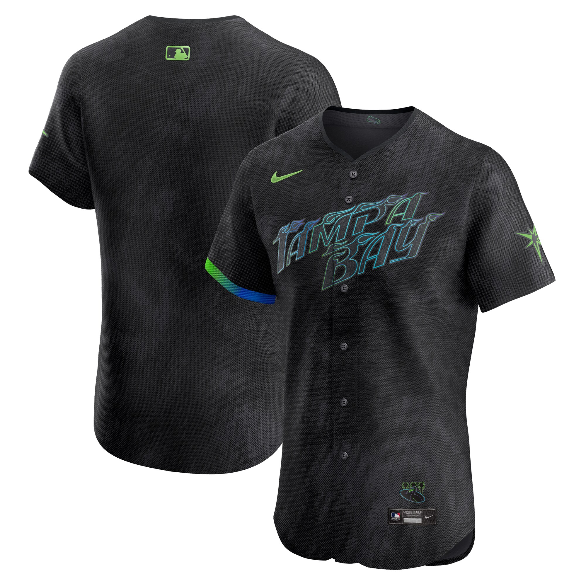 Men's Tampa Bay Rays Nike Black City Connect Elite Jersey
