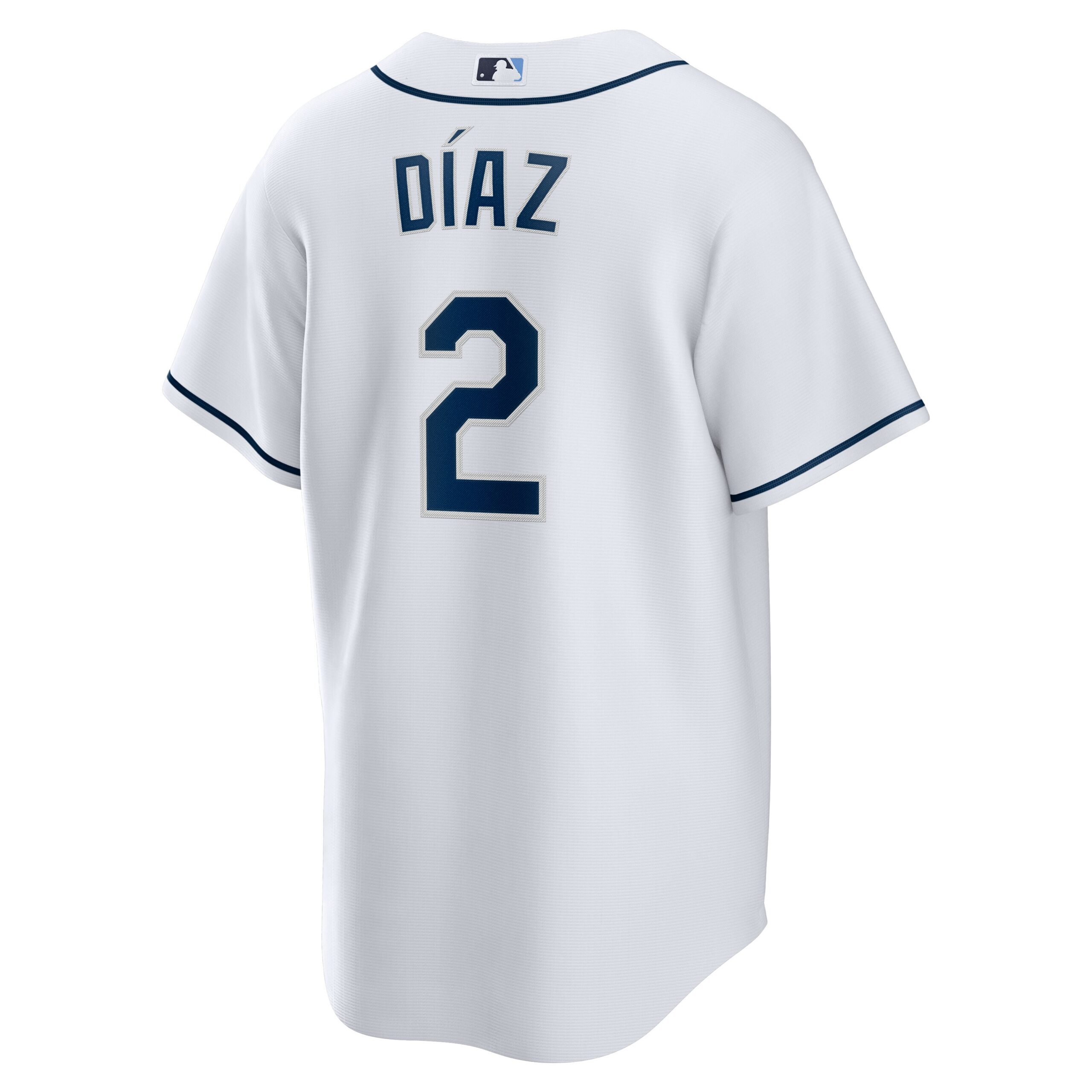 Men's Tampa Bay Rays Yandy D?az Nike White Home Replica Player Jersey - Image 3
