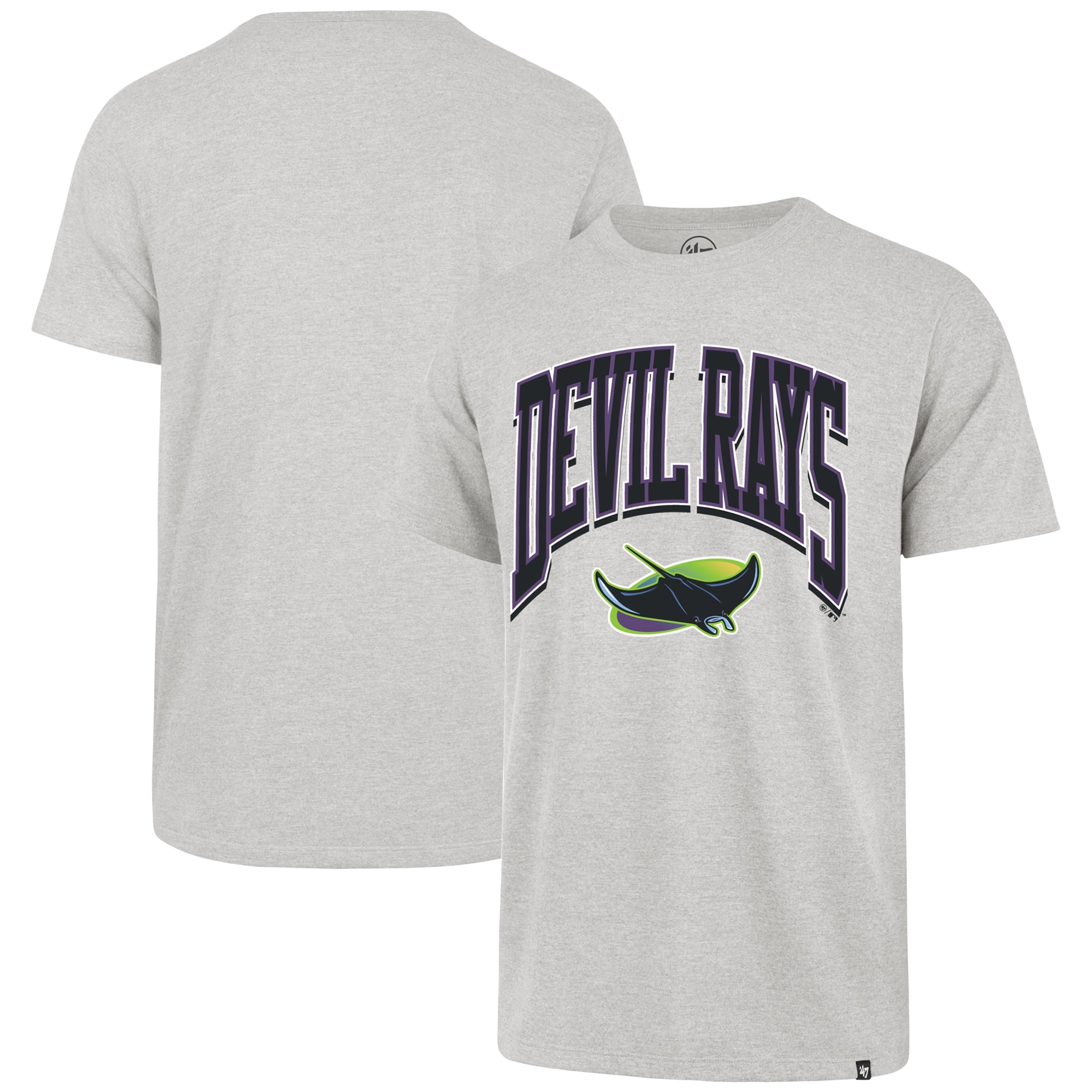 Men's Tampa Bay Rays '47 Gray Walk Tall Franklin T-Shirt