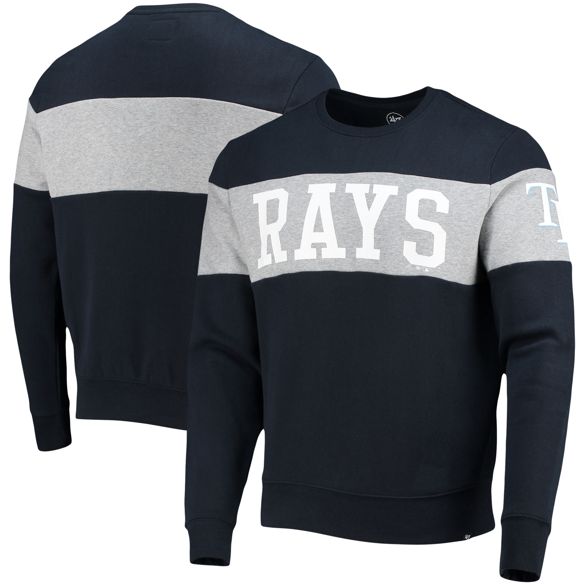 Men's Tampa Bay Rays '47 Navy Interstate Pullover Sweatshirt