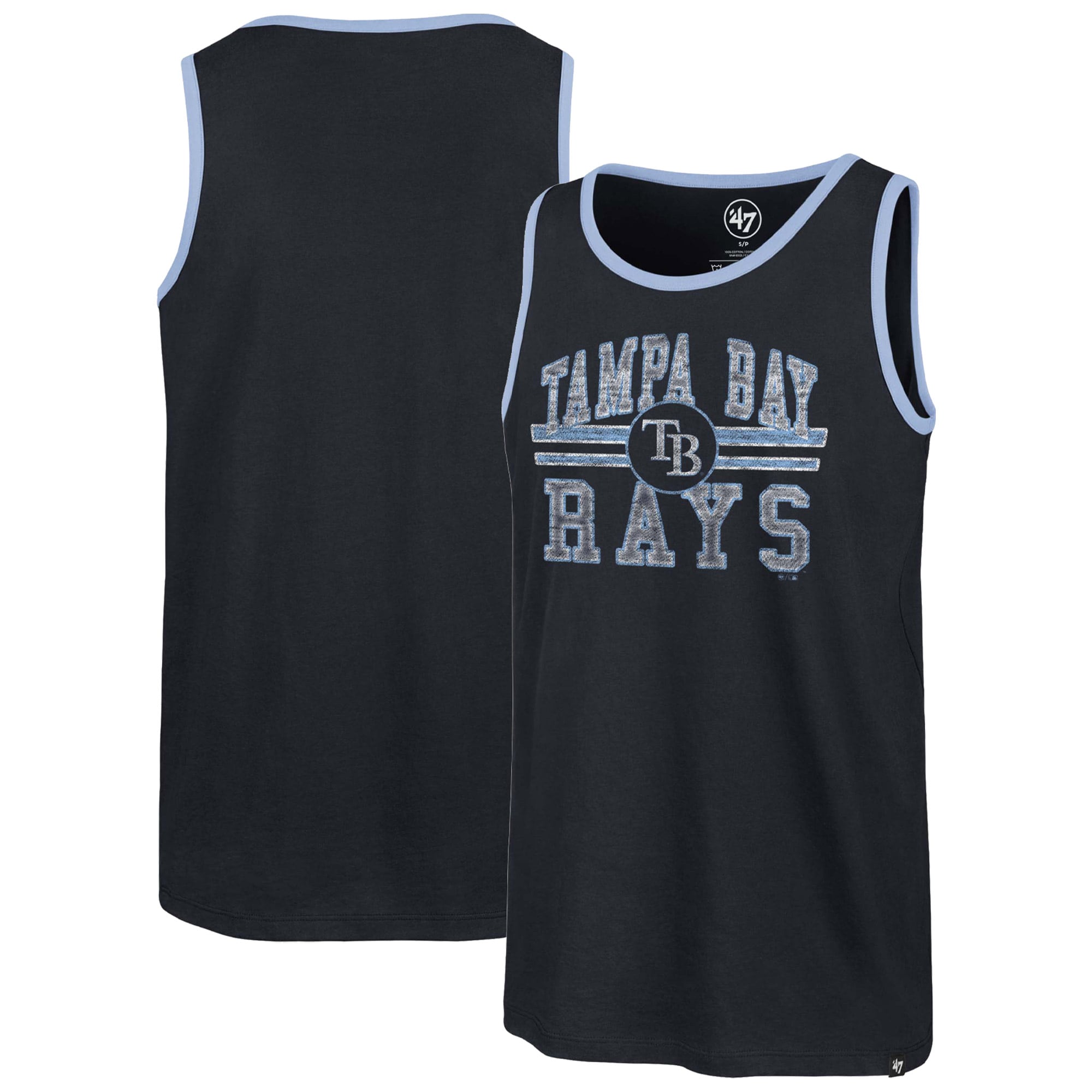 Men's Tampa Bay Rays '47 Navy Winger Franklin Tank Top