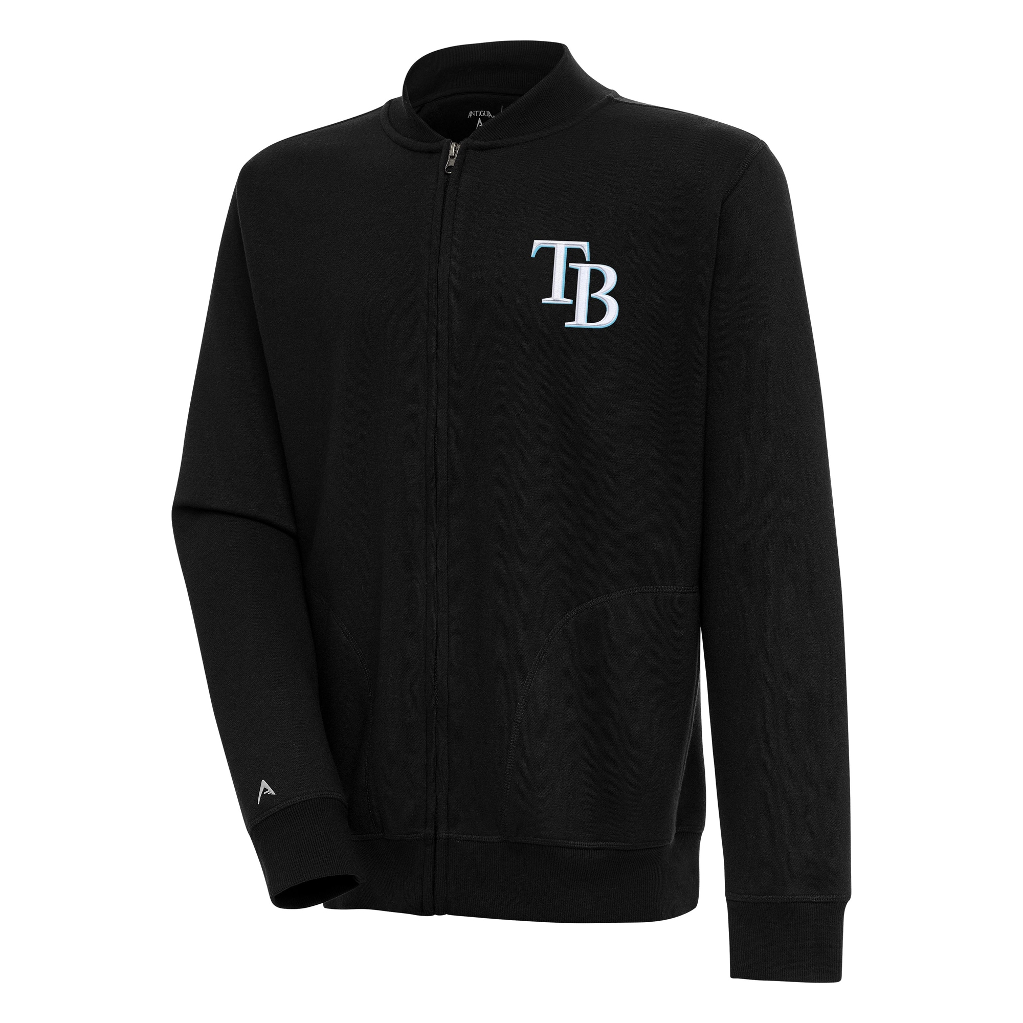 Men's Tampa Bay Rays  Antigua Black Victory Full-Zip Jacket