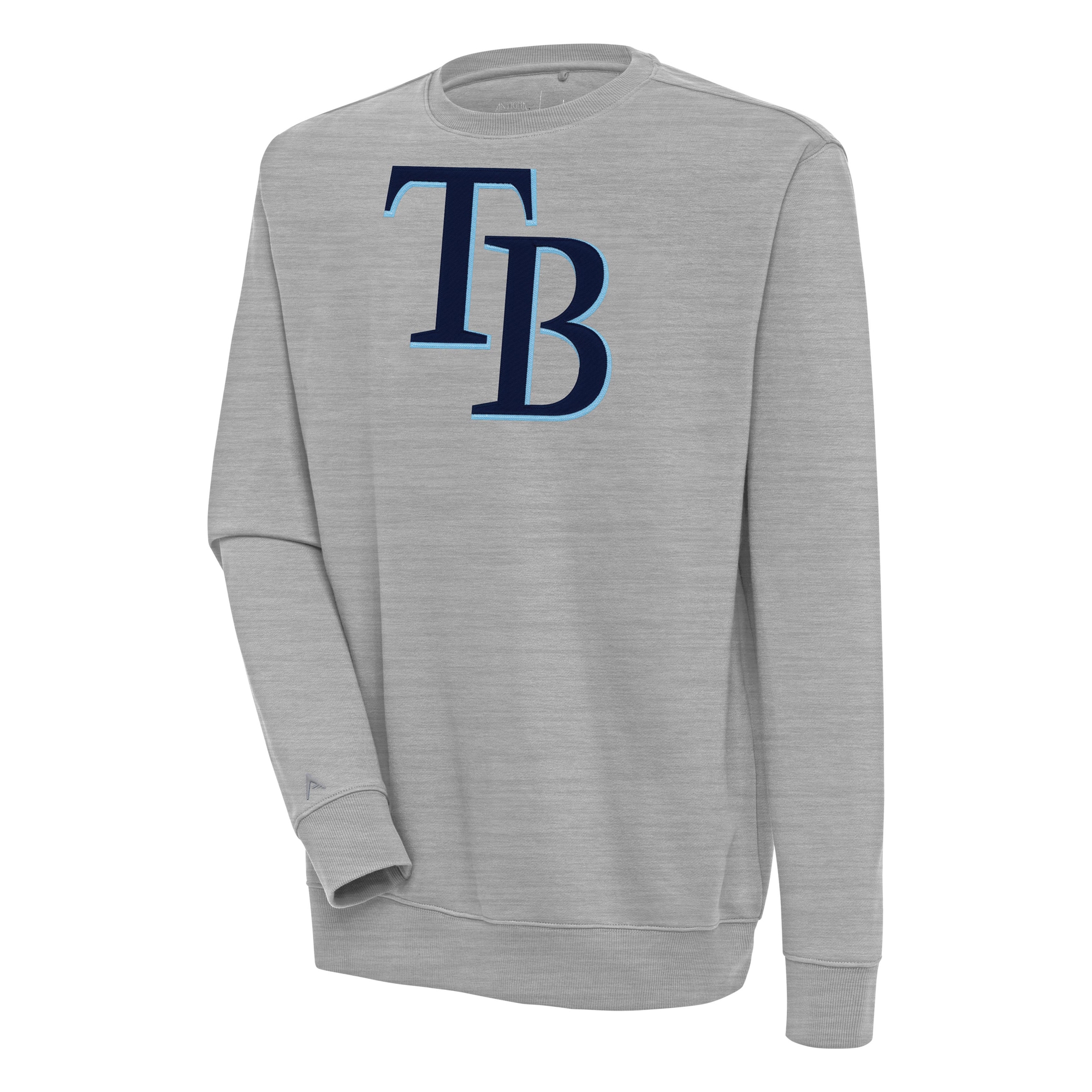 Men's Tampa Bay Rays  Antigua Heather Gray Victory Pullover Sweatshirt
