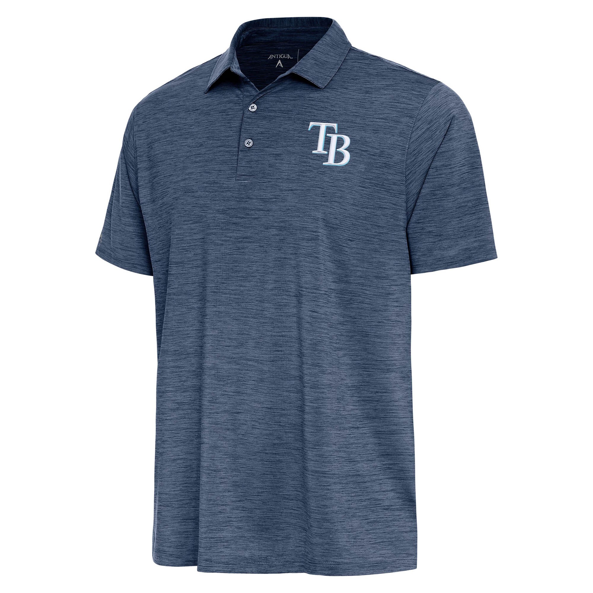 Men's Tampa Bay Rays  Antigua Heather Navy Layout Polo