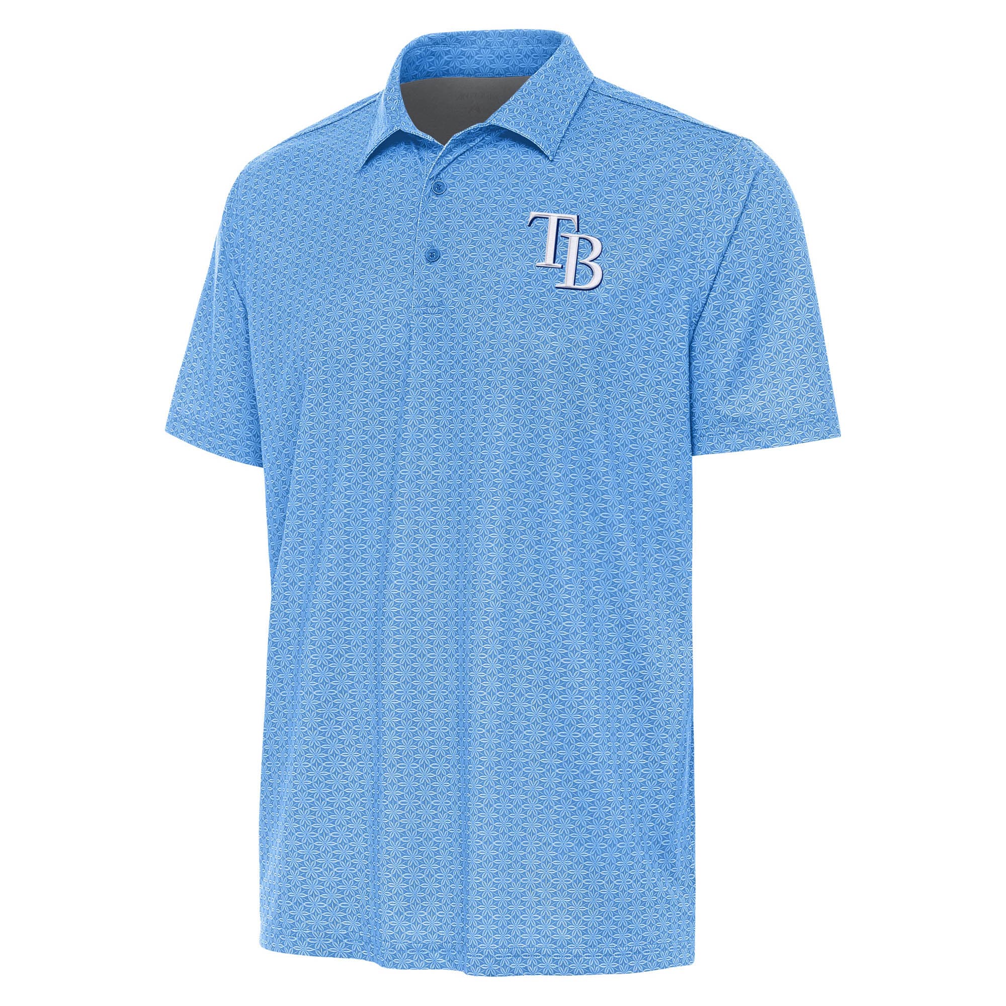 Men's Tampa Bay Rays Antigua Light Blue Relic Polo