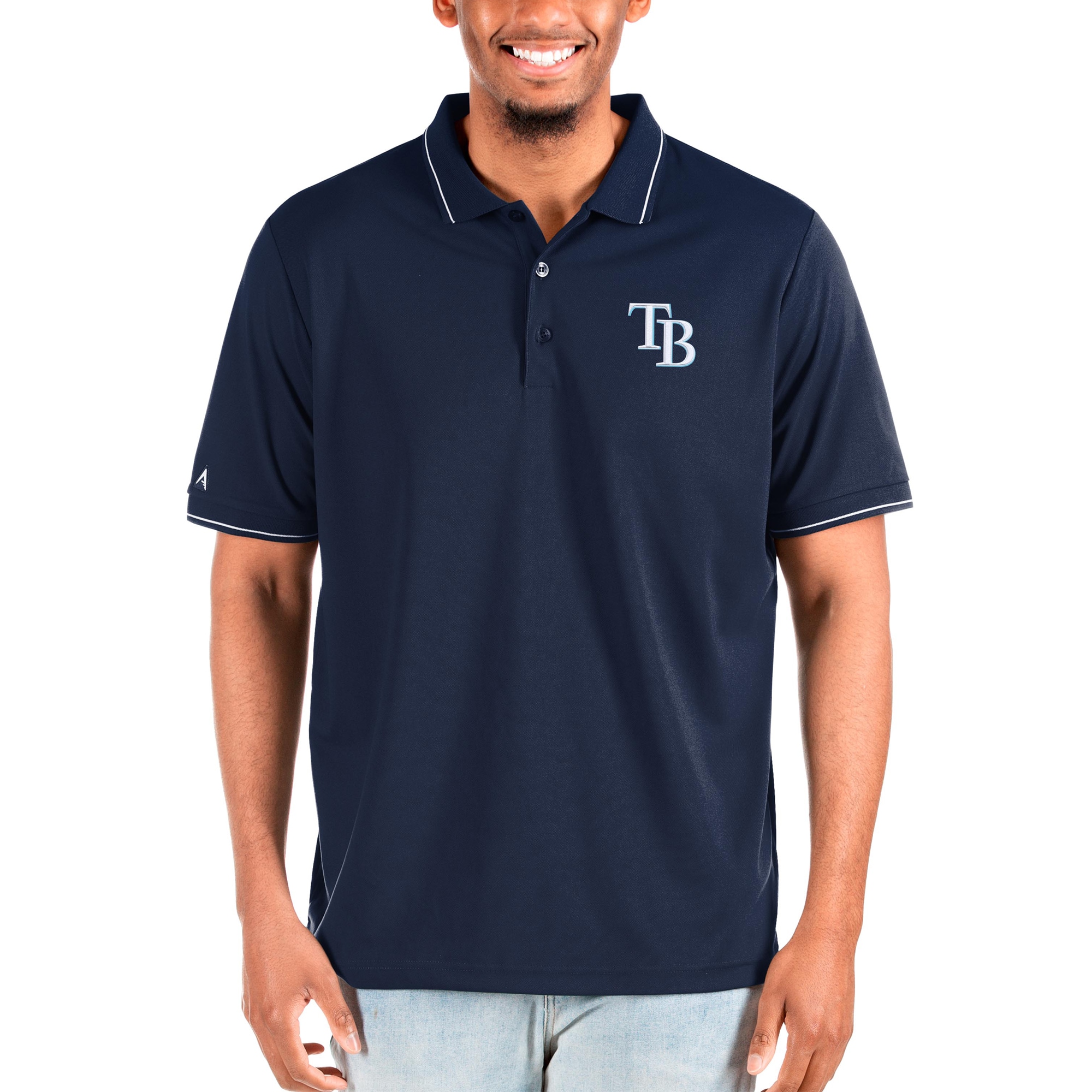 Men's Tampa Bay Rays Antigua Navy Big & Tall Affluent Polo