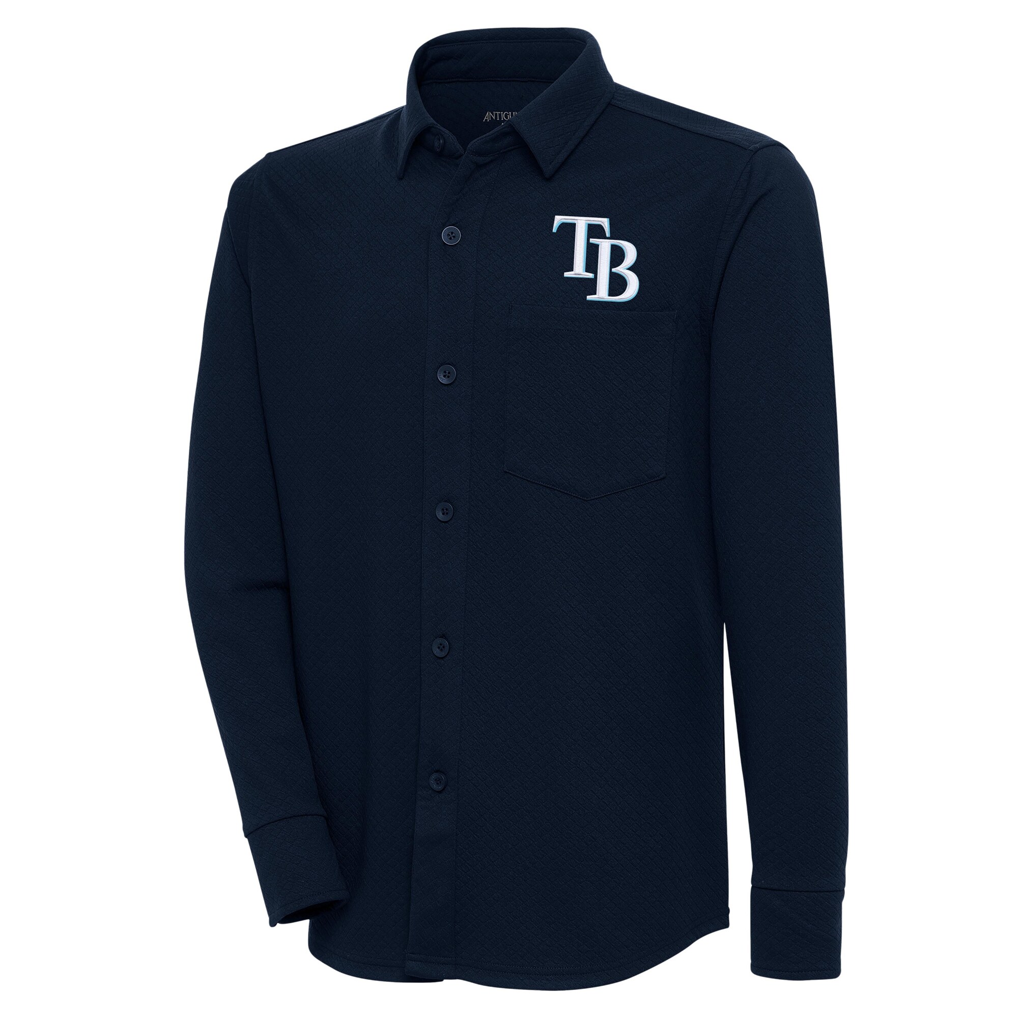 Men's Tampa Bay Rays  Antigua Navy Steamer Button-Up Shacket