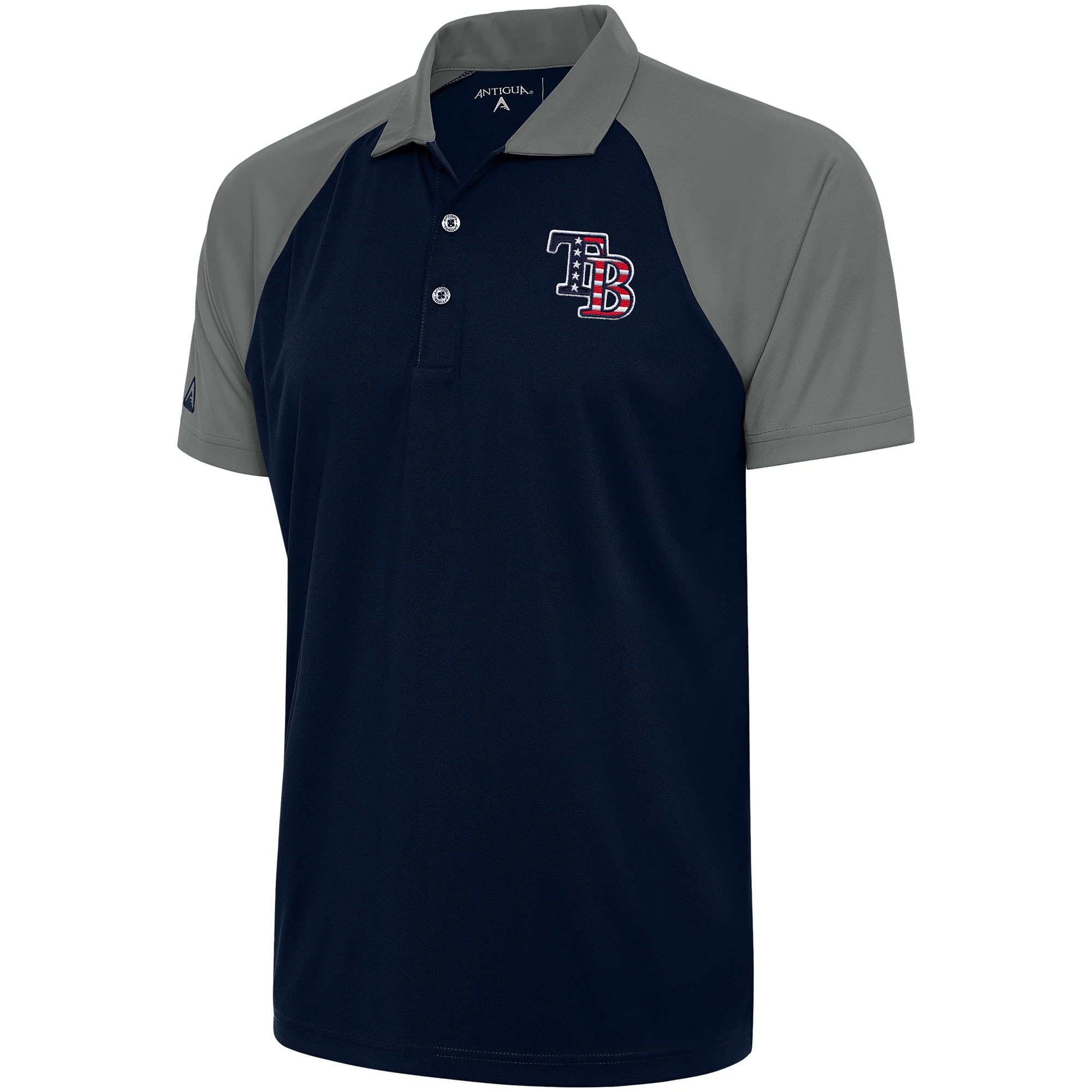 Men's Tampa Bay Rays  Antigua Navy/Steel Patriotic Nova Polo