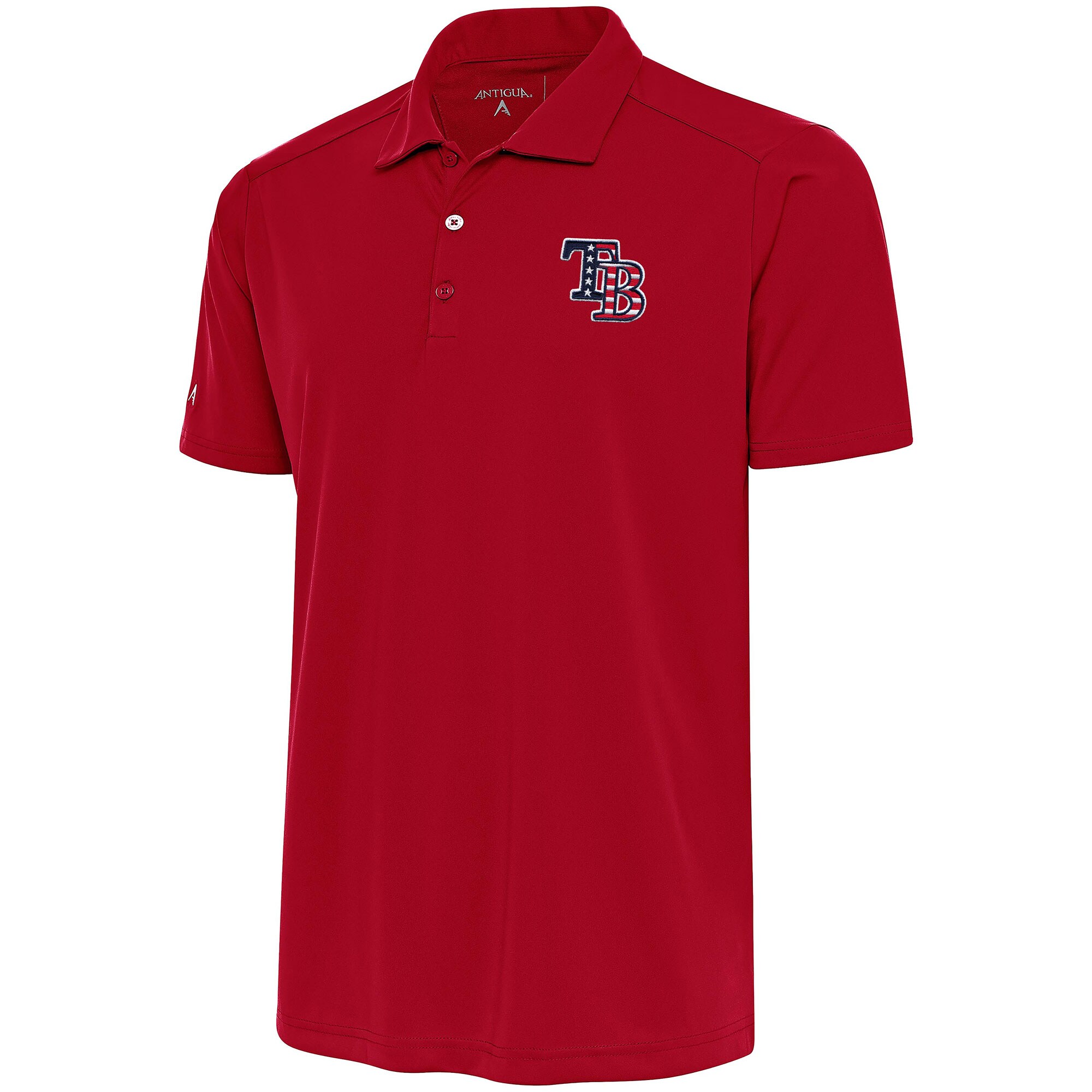 Men's Tampa Bay Rays  Antigua Red Patriotic Tribute Polo