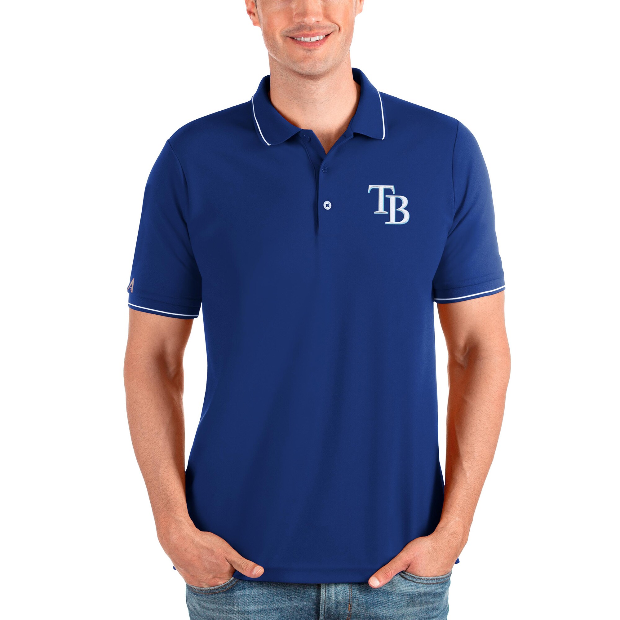 Men's Tampa Bay Rays Antigua Royal Affluent Polo