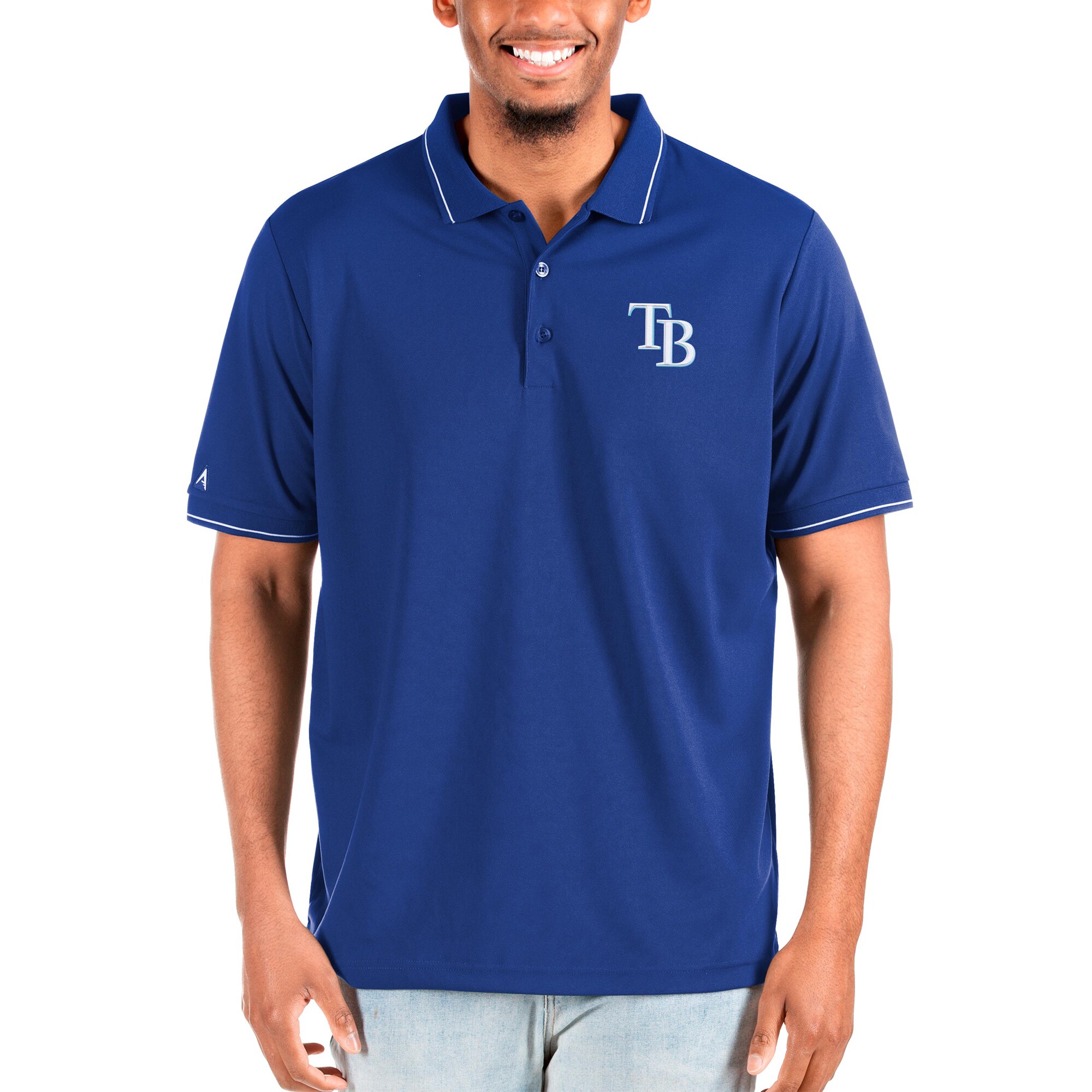 Men's Tampa Bay Rays Antigua Royal Big & Tall Affluent Polo
