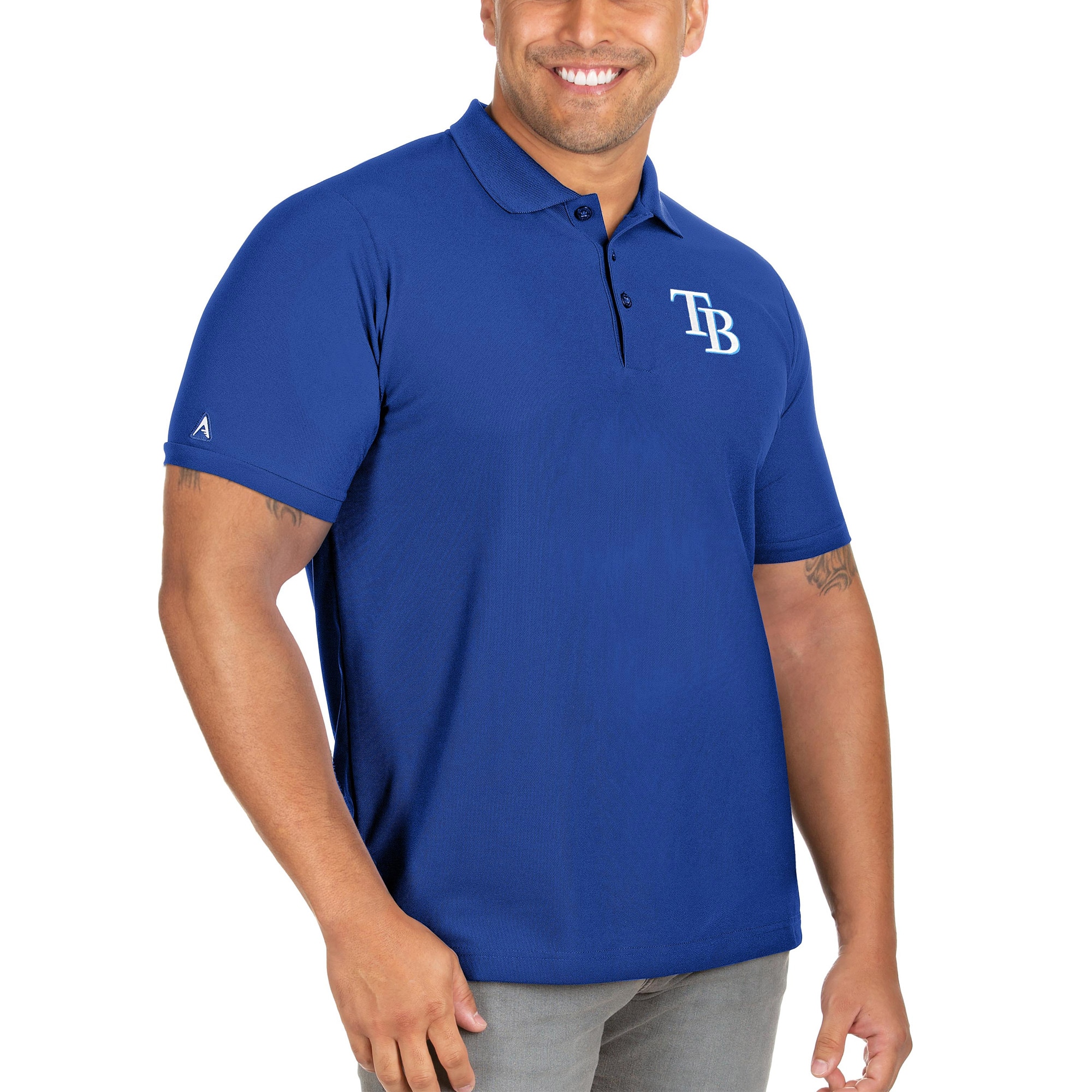 Men's Tampa Bay Rays Antigua Royal Big & Tall Legacy Pique Polo
