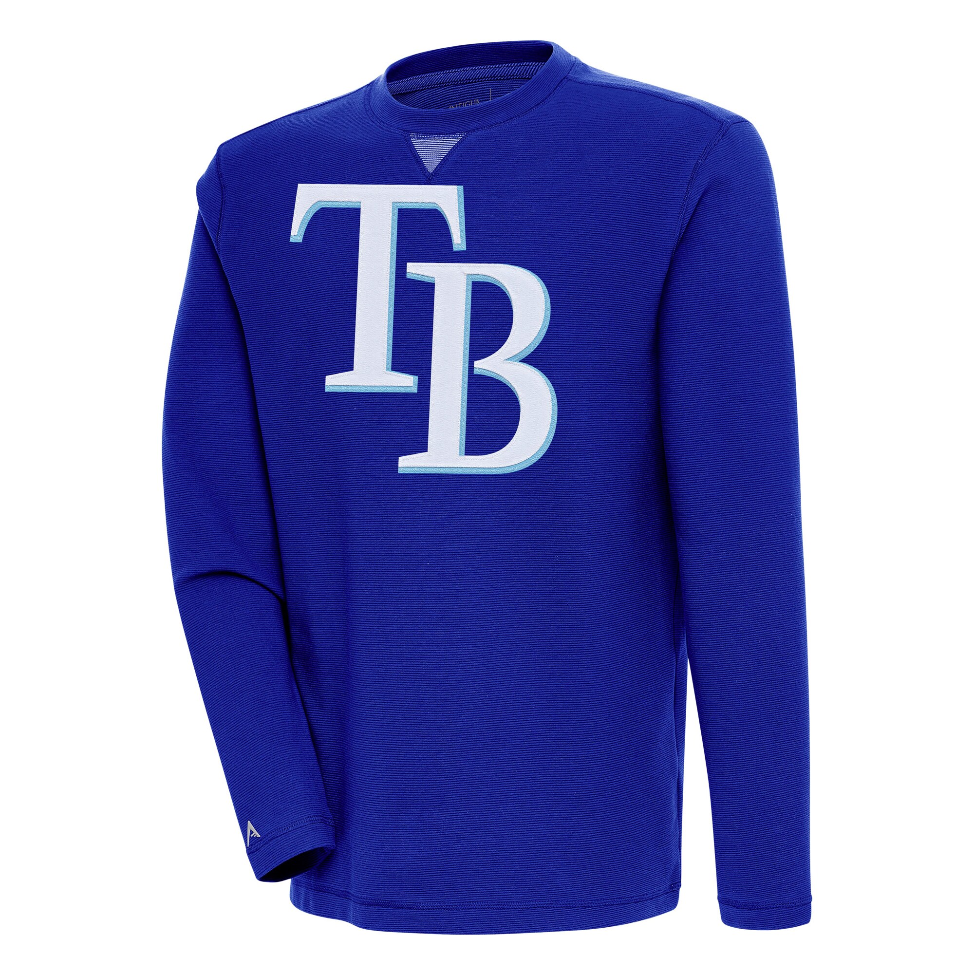 Men's Tampa Bay Rays  Antigua Royal Flier Bunker Pullover Sweatshirt