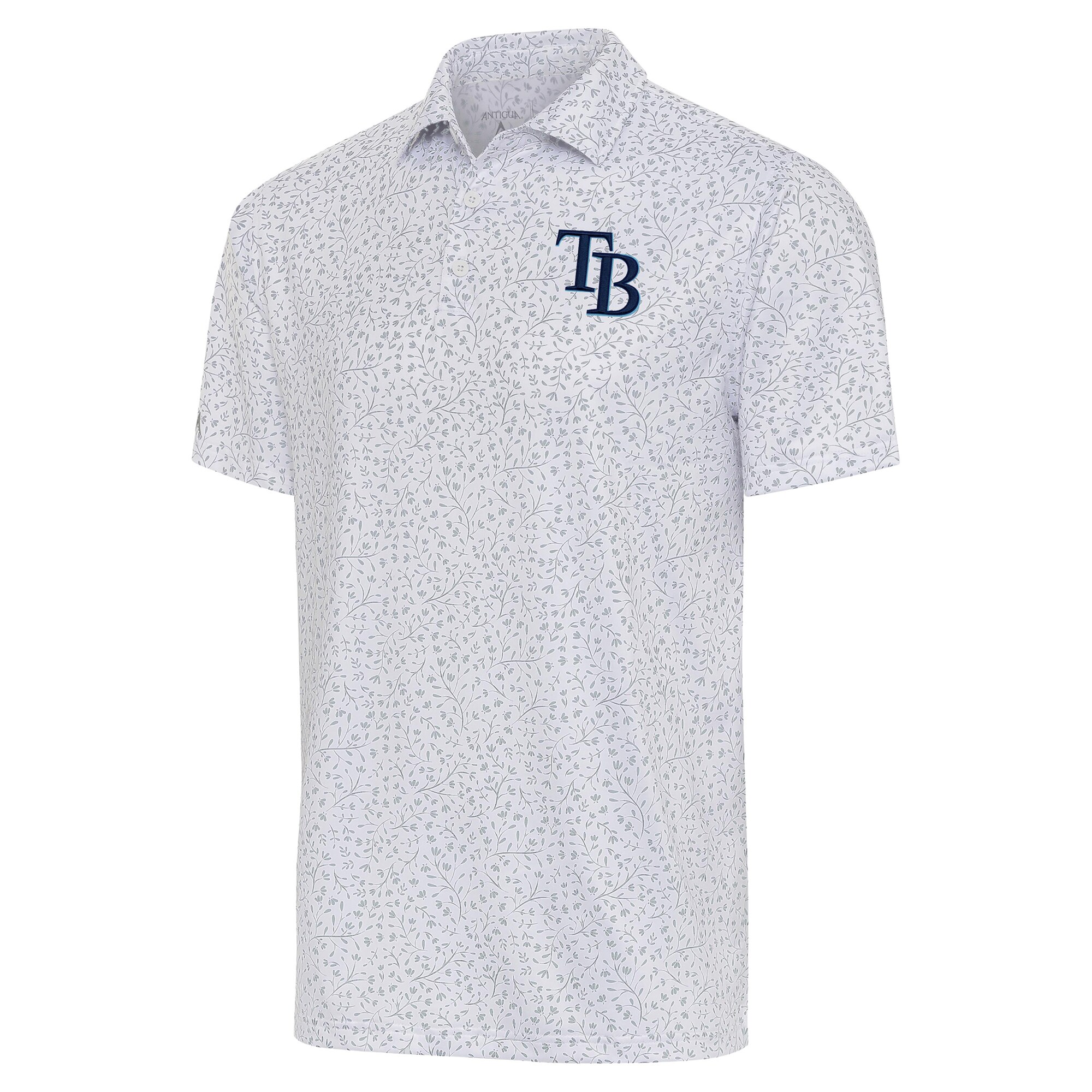 Men's Tampa Bay Rays  Antigua White/Gray Motion Polo