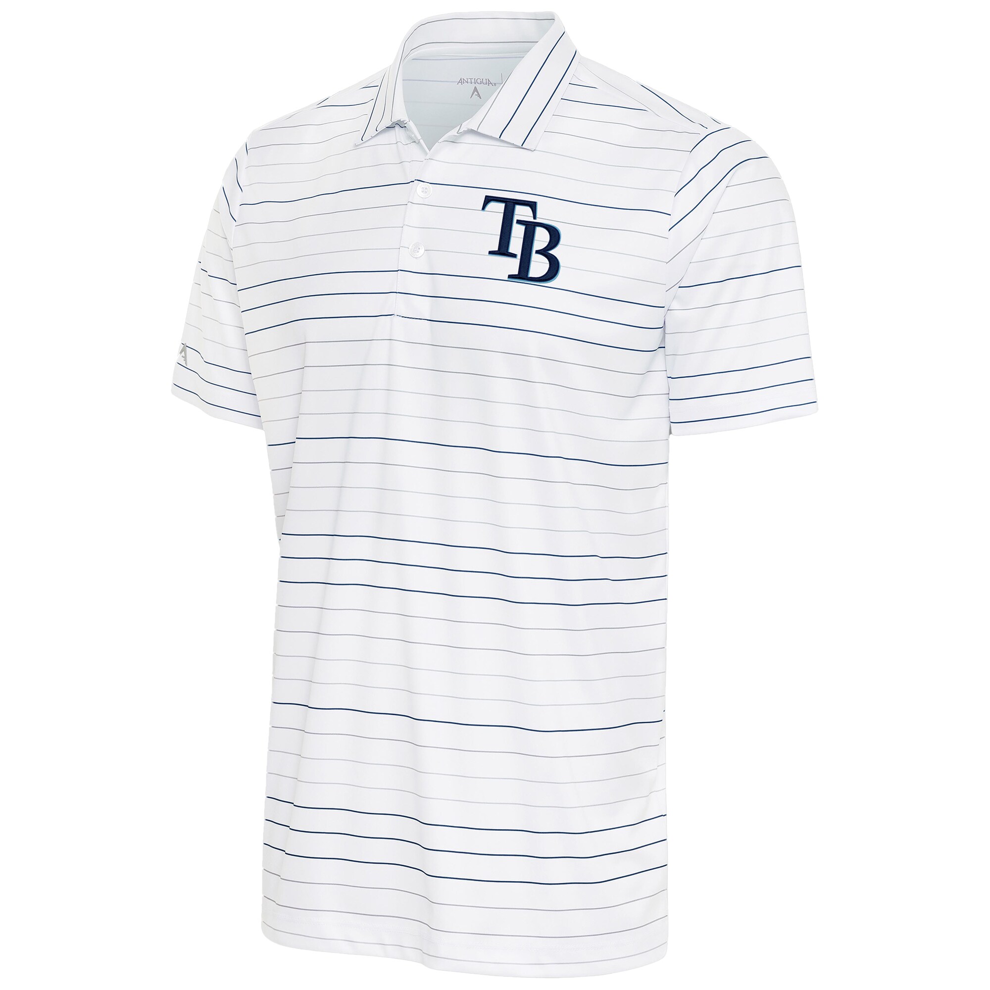 Men's Tampa Bay Rays Antigua White/Navy Ryder Polo