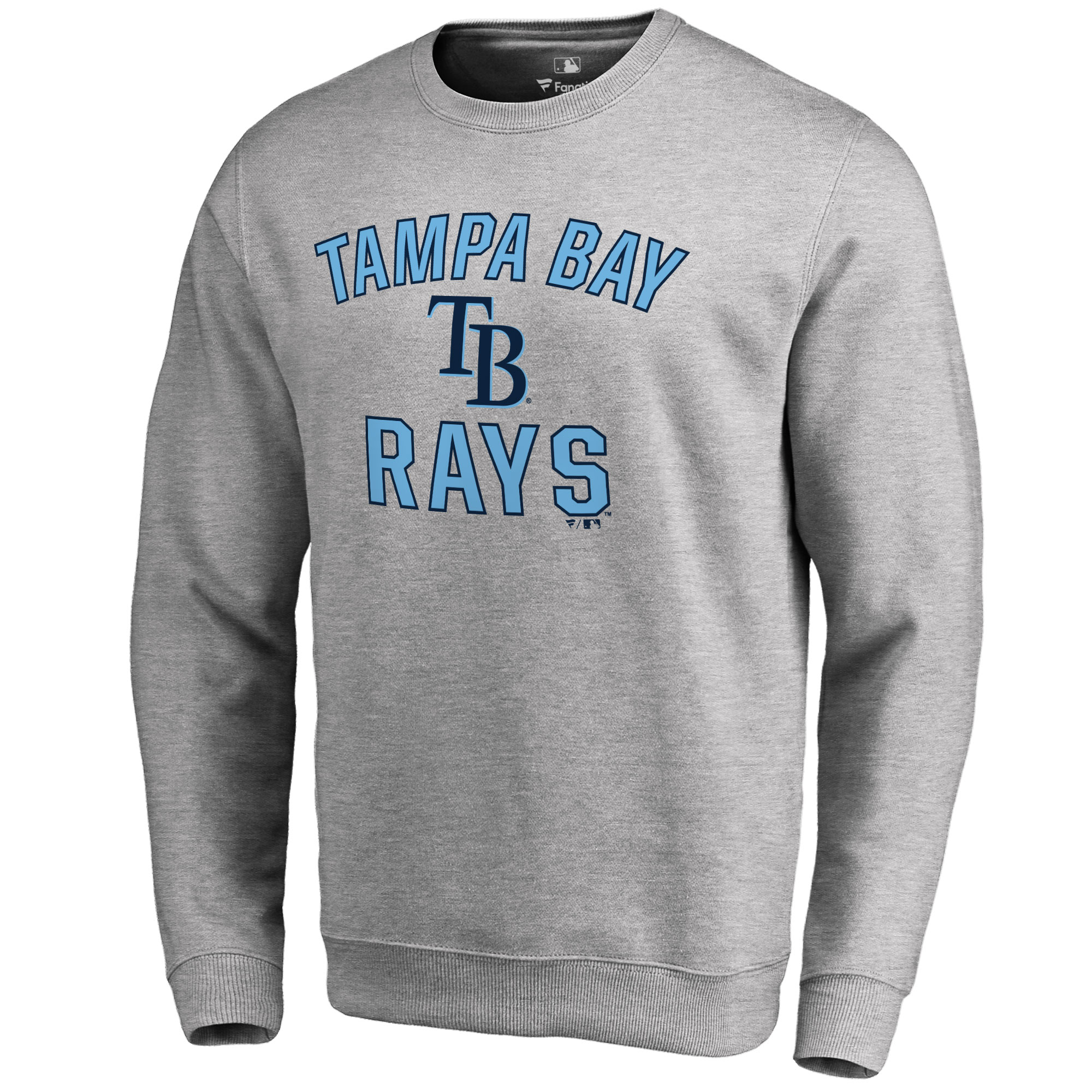Men's Tampa Bay Rays Ash Victory Arch Pullover Sweatshirt