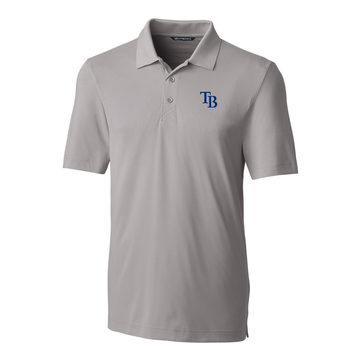 Men's Tampa Bay Rays Cutter & Buck Gray Big & Tall Forge Stretch Polo