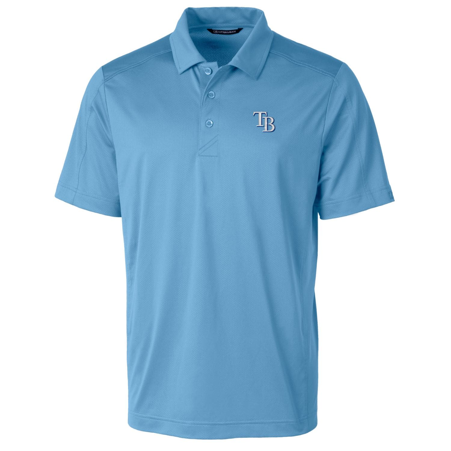 Men's Tampa Bay Rays Cutter & Buck Light Blue Big & Tall Prospect Textured Stretch Polo