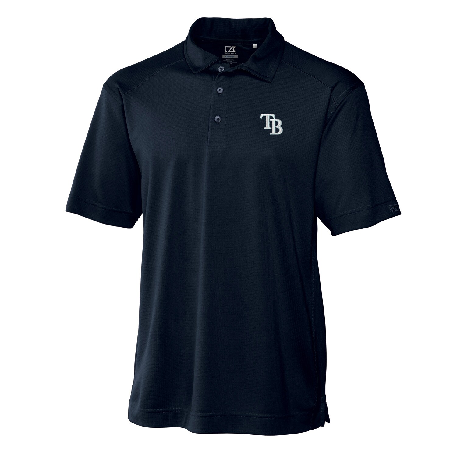 Men's Tampa Bay Rays Cutter & Buck Navy Big & Tall DryTec Genre Polo