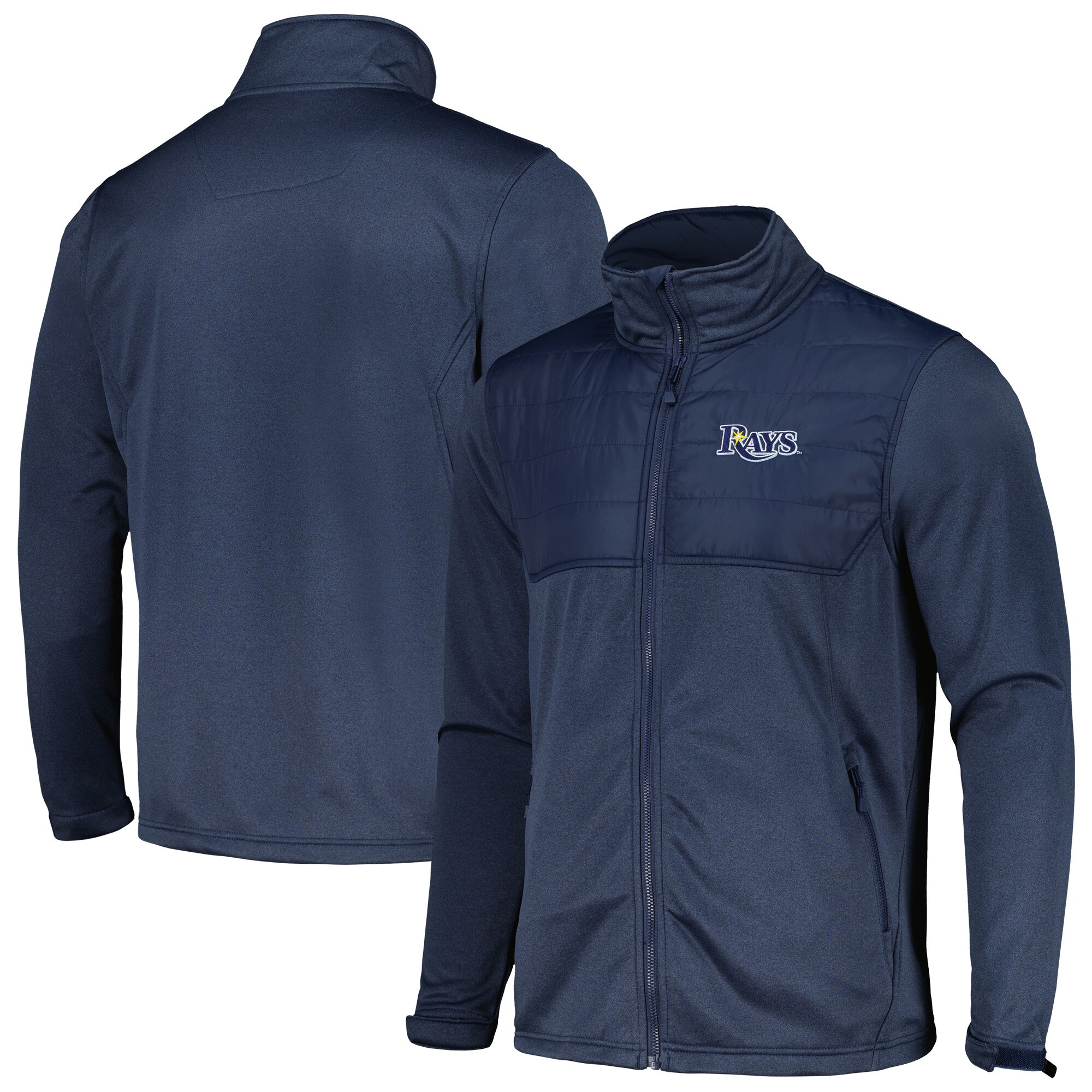 Men's Tampa Bay Rays  Dunbrooke Heather Navy Explorer Full-Zip Jacket