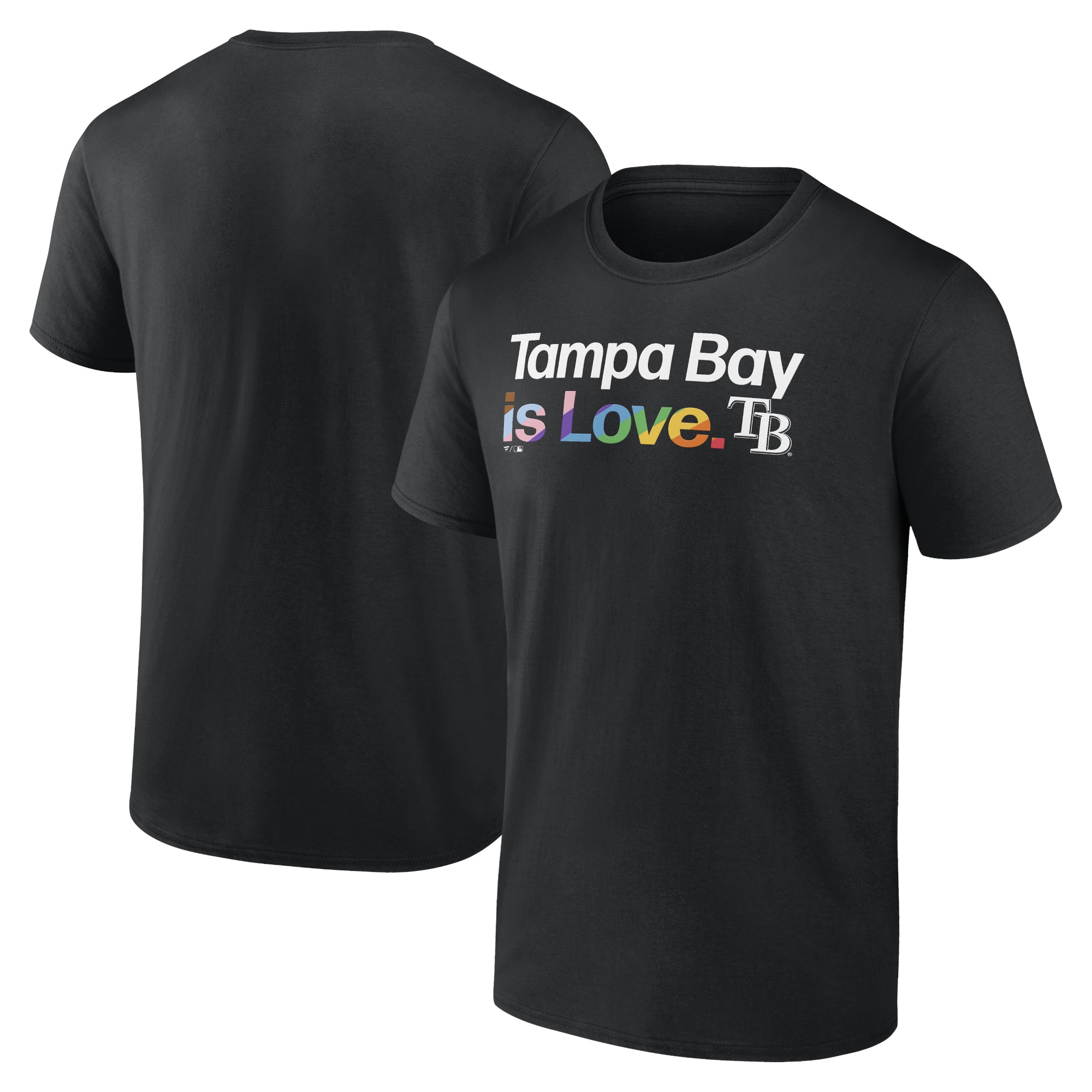 Men's Tampa Bay Rays  Branded Black City Pride T-Shirt