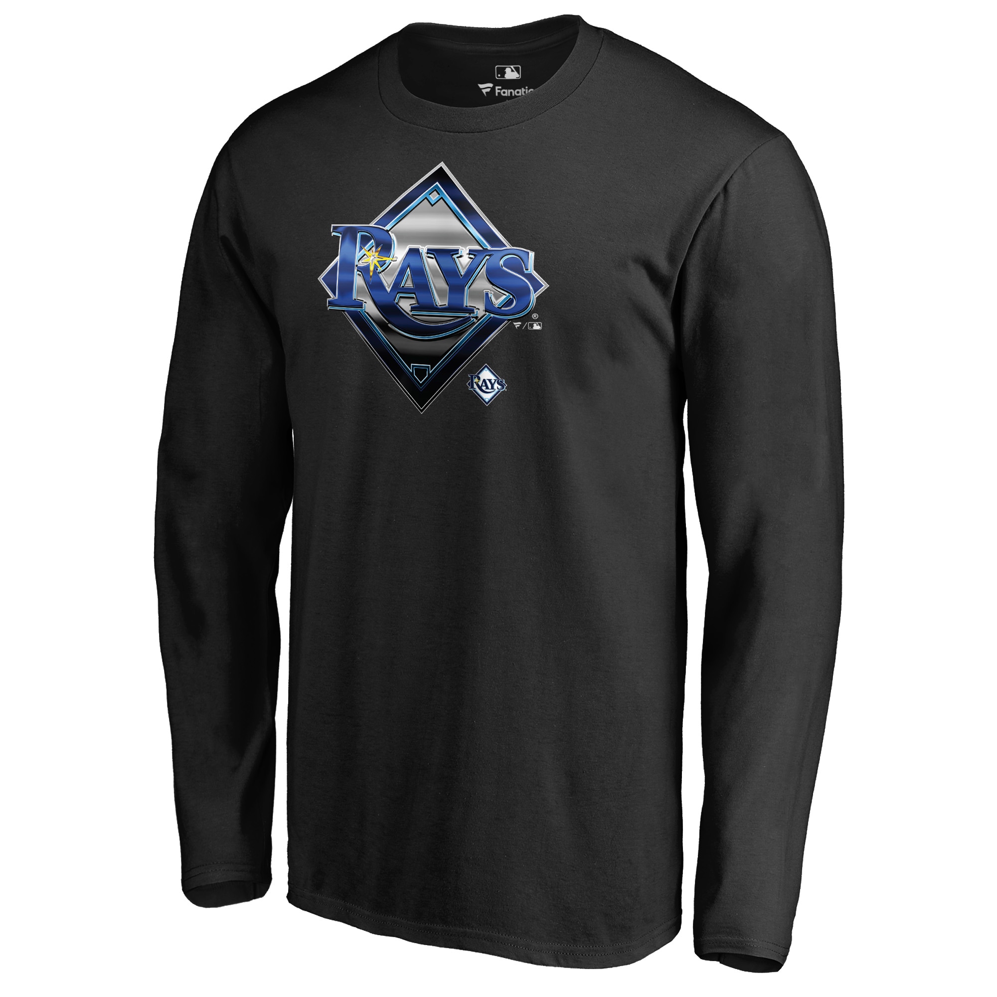 Men's Tampa Bay Rays  Branded Black Midnight Mascot Long Sleeve T-Shirt