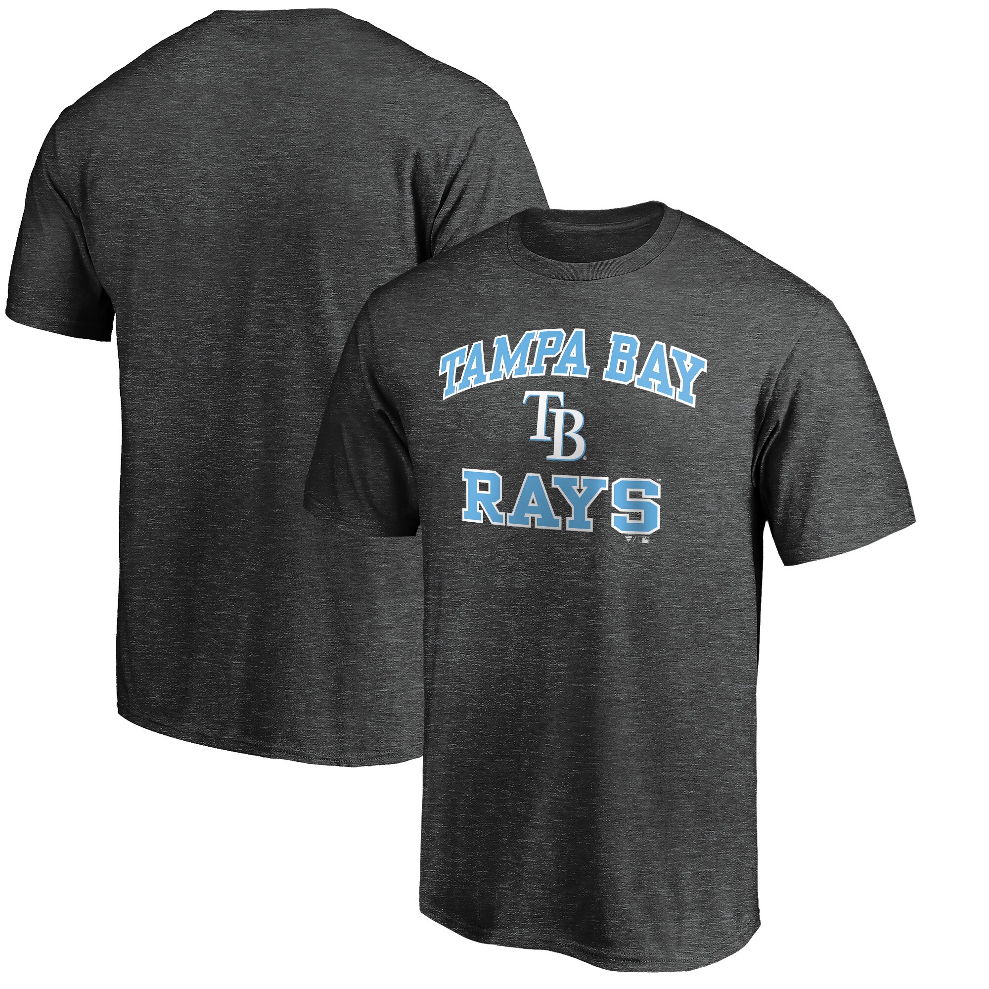Men's Tampa Bay Rays  Branded Charcoal Heart and Soul T-Shirt