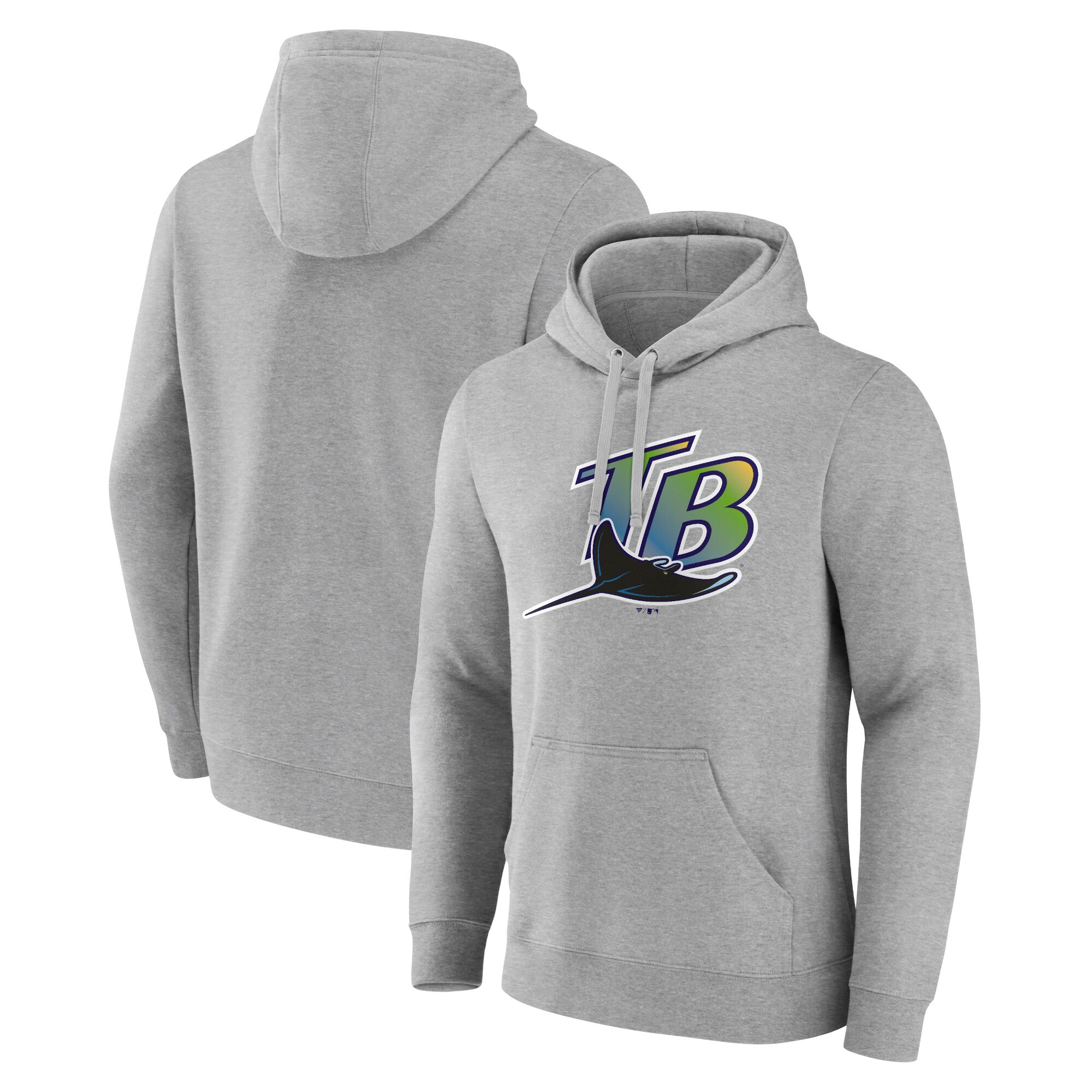 Men's Tampa Bay Rays  Branded Gray Wahconah Pullover Hoodie