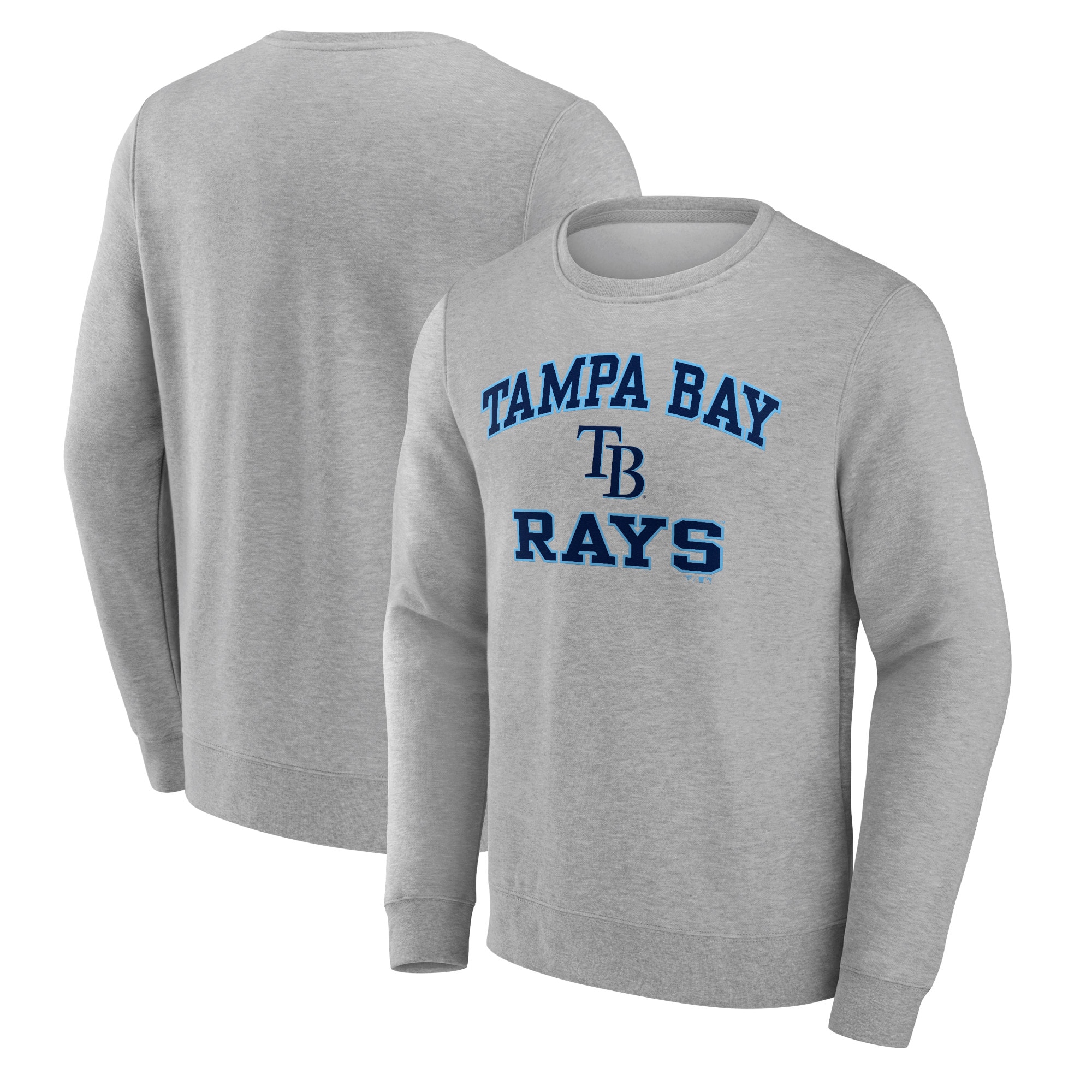 Men's Tampa Bay Rays  Branded Heather Gray Heart & Soul Pullover Sweatshirt