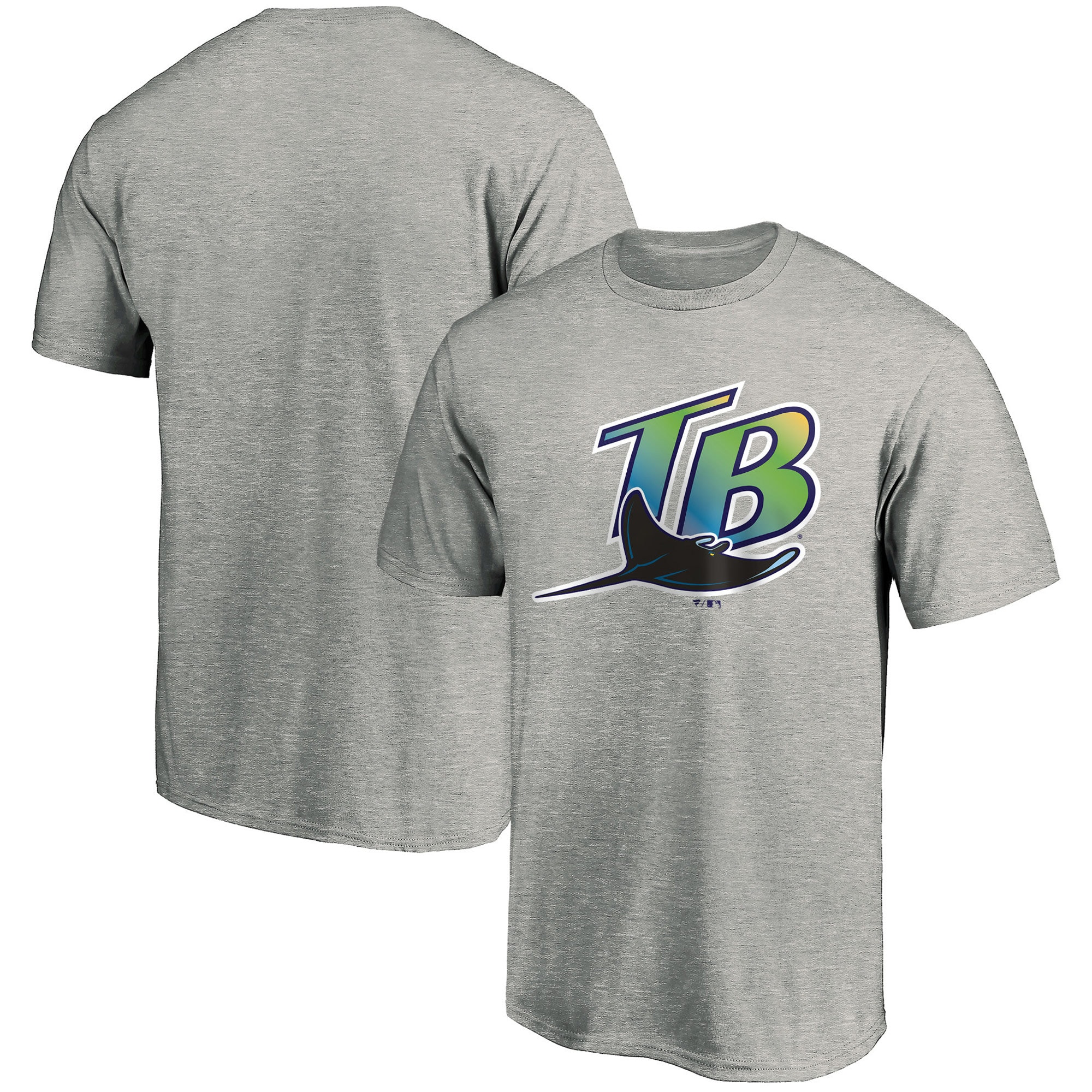Men's Tampa Bay Rays  Branded Heathered Gray Cooperstown Collection Forbes Team T-Shirt