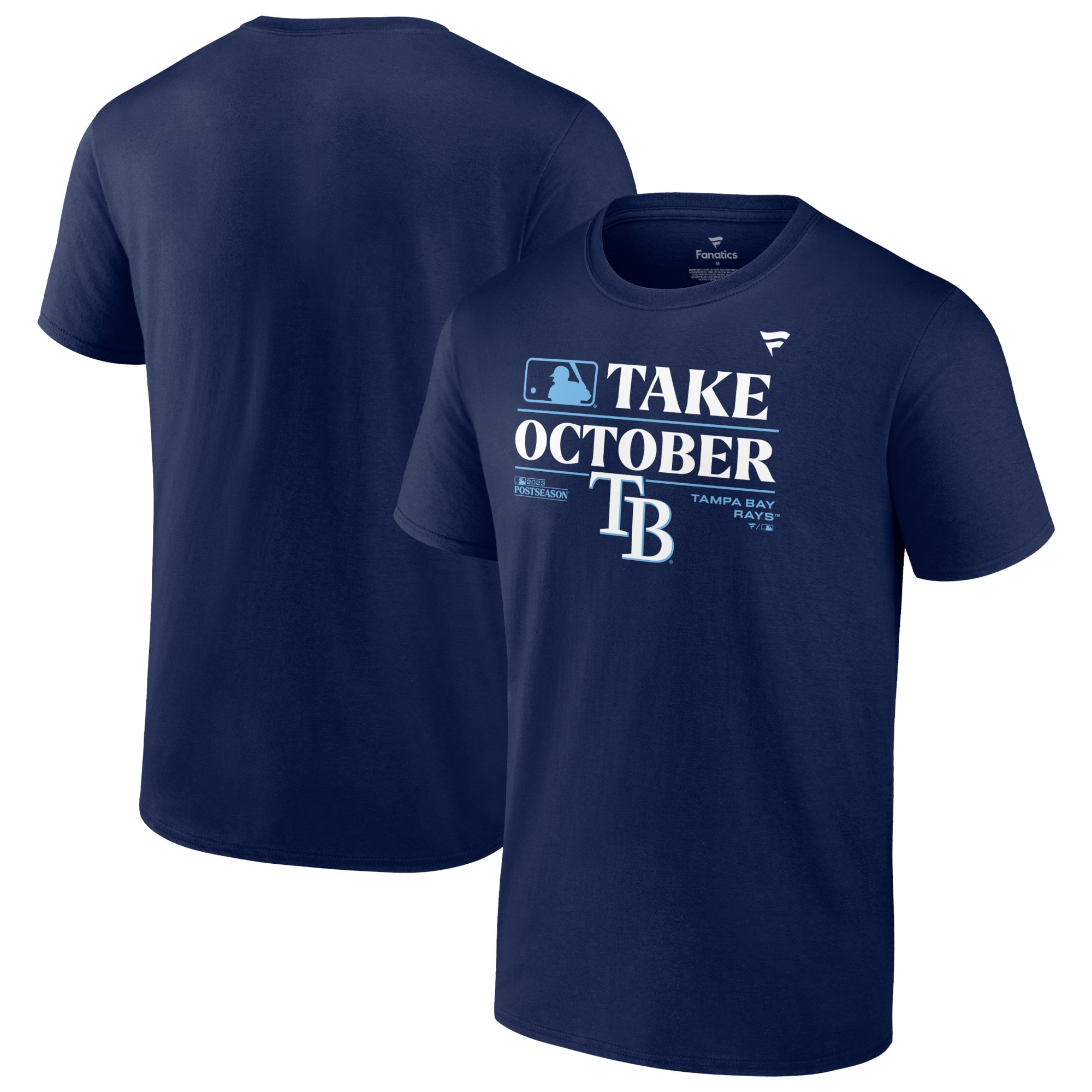 Men's Tampa Bay Rays   Branded Navy 2023 Postseason Locker Room T-Shirt