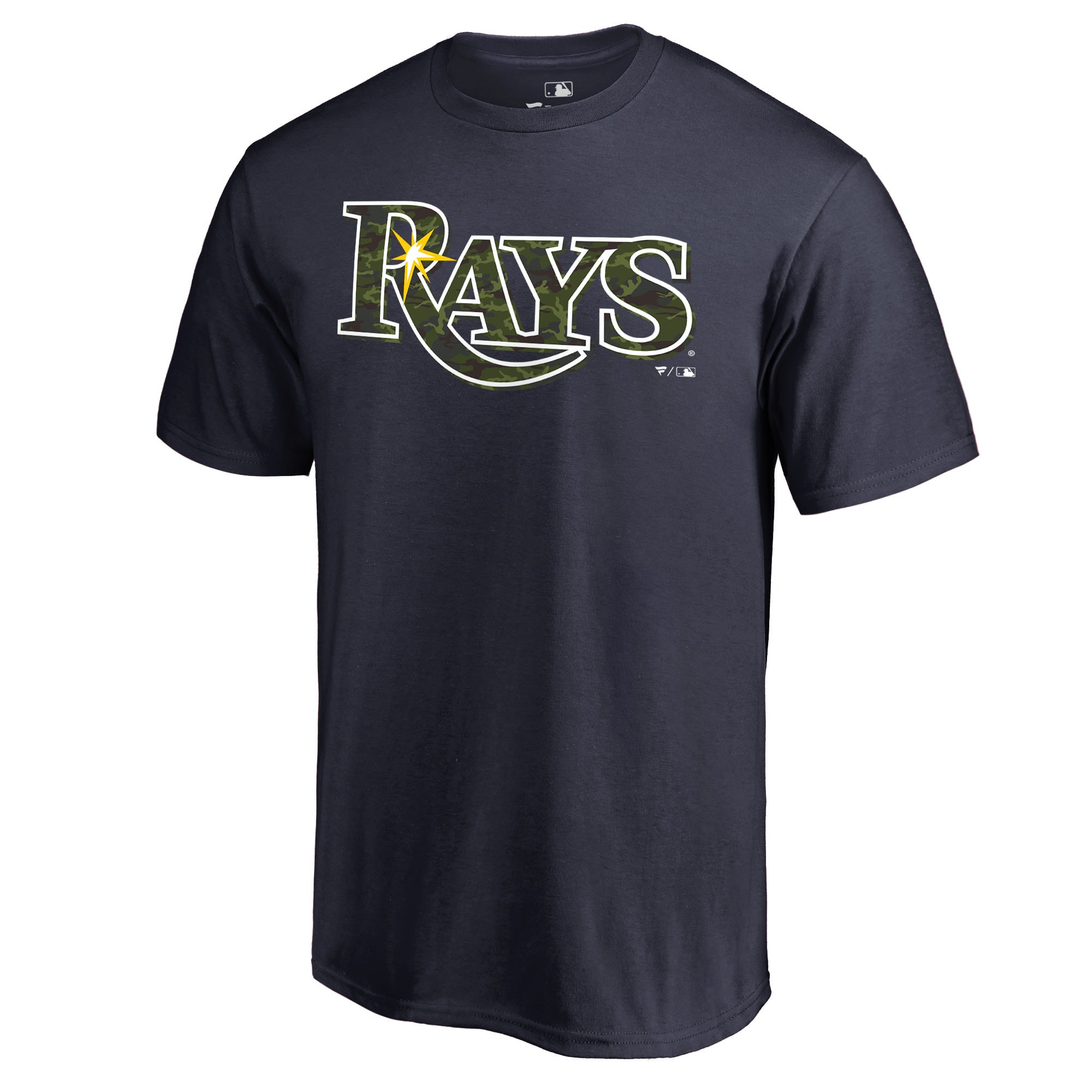 Men's Tampa Bay Rays  Branded Navy Armed Forces Wordmark T-Shirt