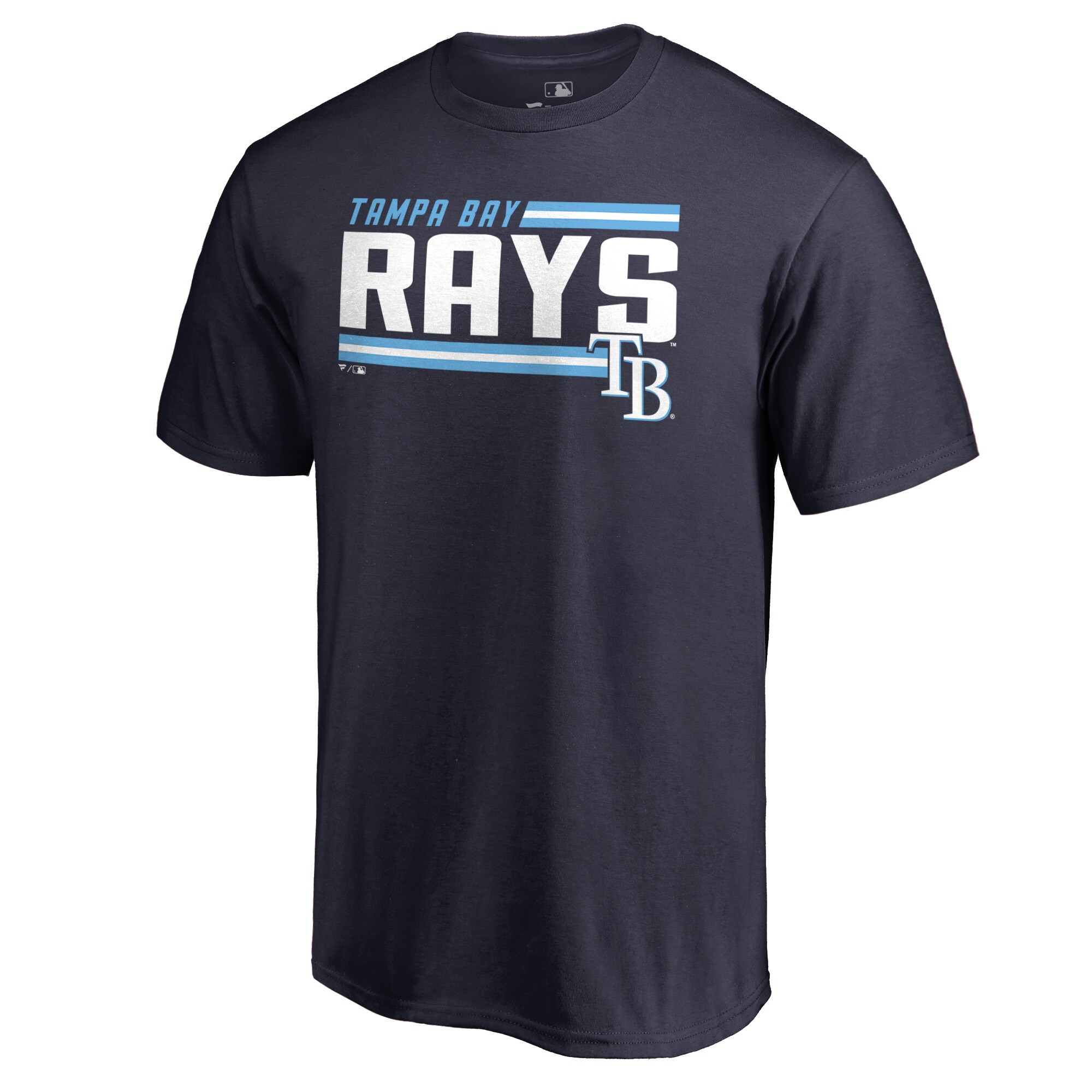 Men's Tampa Bay Rays  Branded Navy Onside Stripe T-Shirt