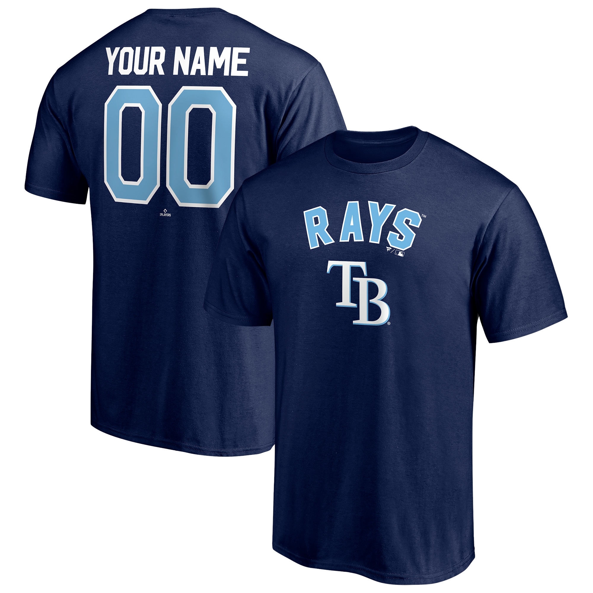 Men's Tampa Bay Rays  Branded Navy Personalized Team Winning Streak Name & Number T-Shirt