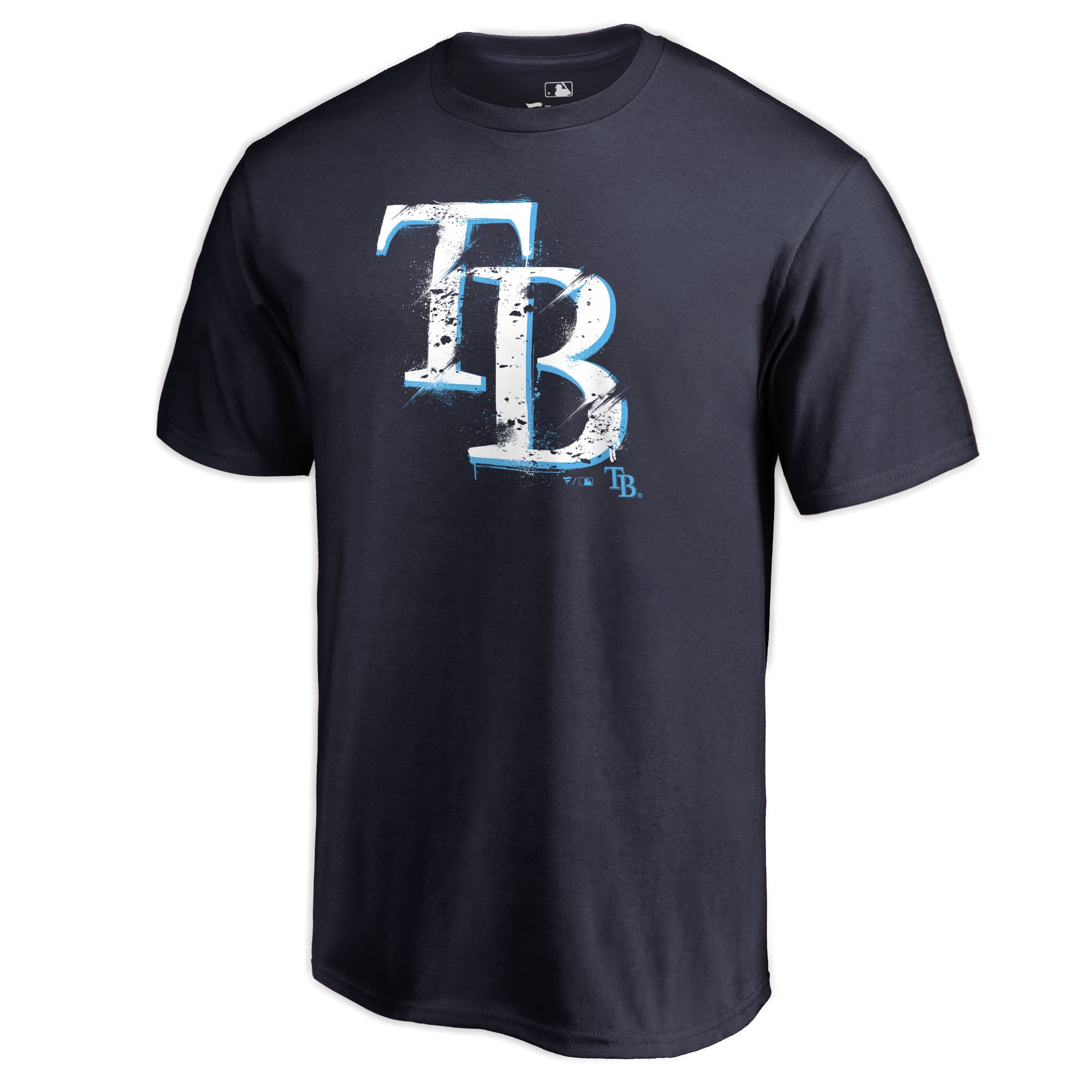 Men's Tampa Bay Rays  Branded Navy Splatter Logo T-Shirt