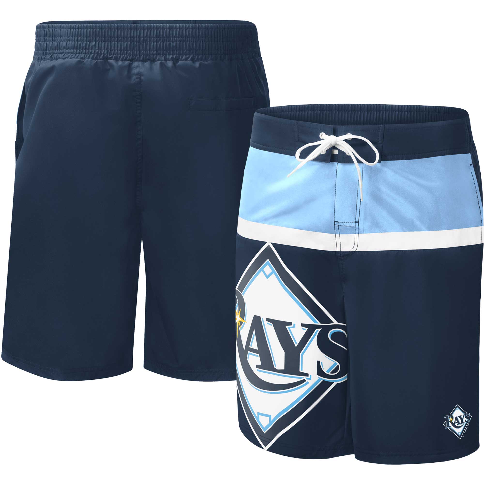 Men's Tampa Bay Rays G-III Sports by Carl Banks Navy Sea Wind Swim Shorts