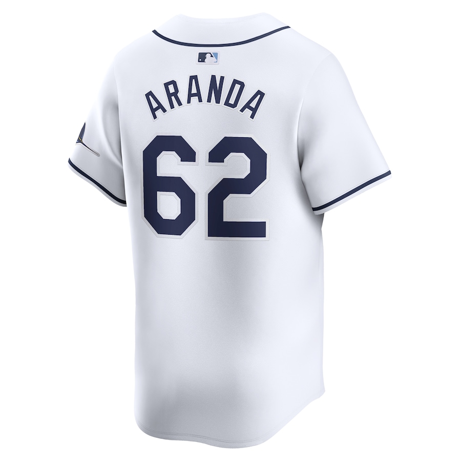 Men's Tampa Bay Rays Jonathan Aranda Nike White Home Limited Player Jersey - Image 3