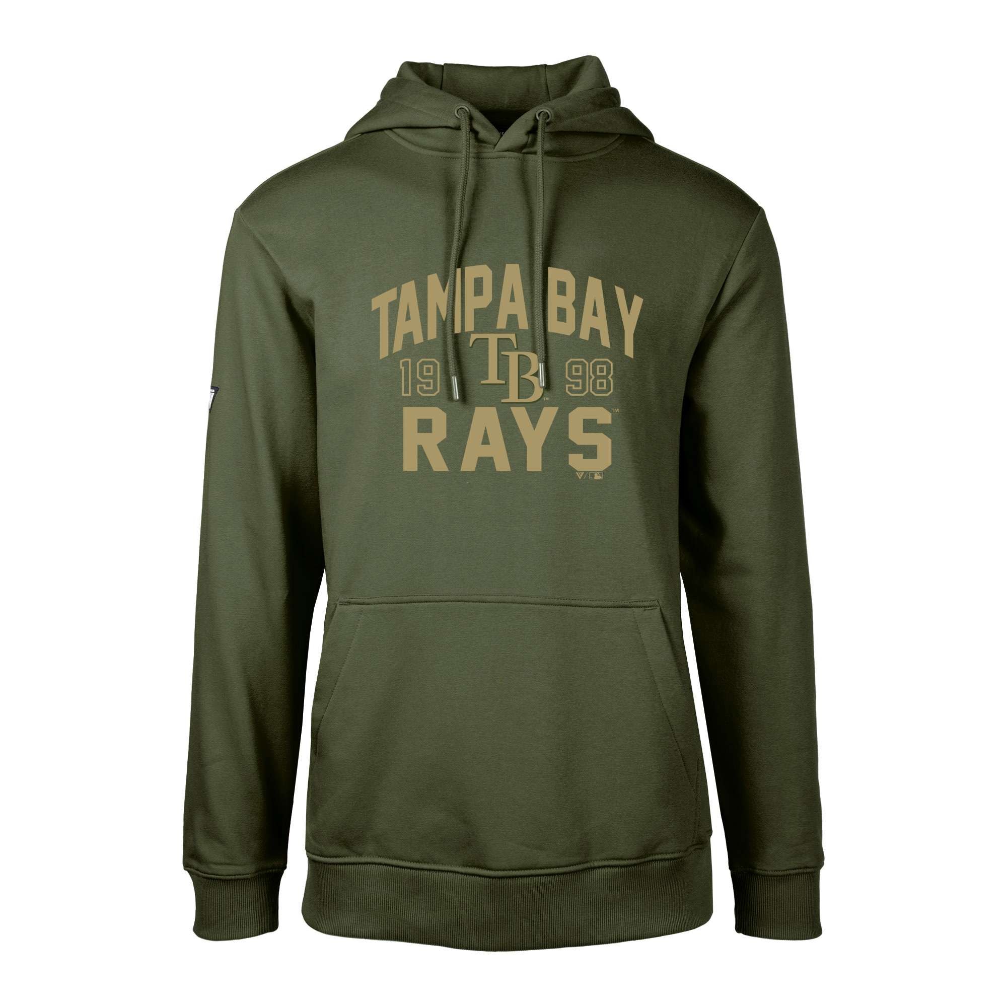 Men's Tampa Bay Rays  Levelwear Green Podium Line Up Pullover Hoodie