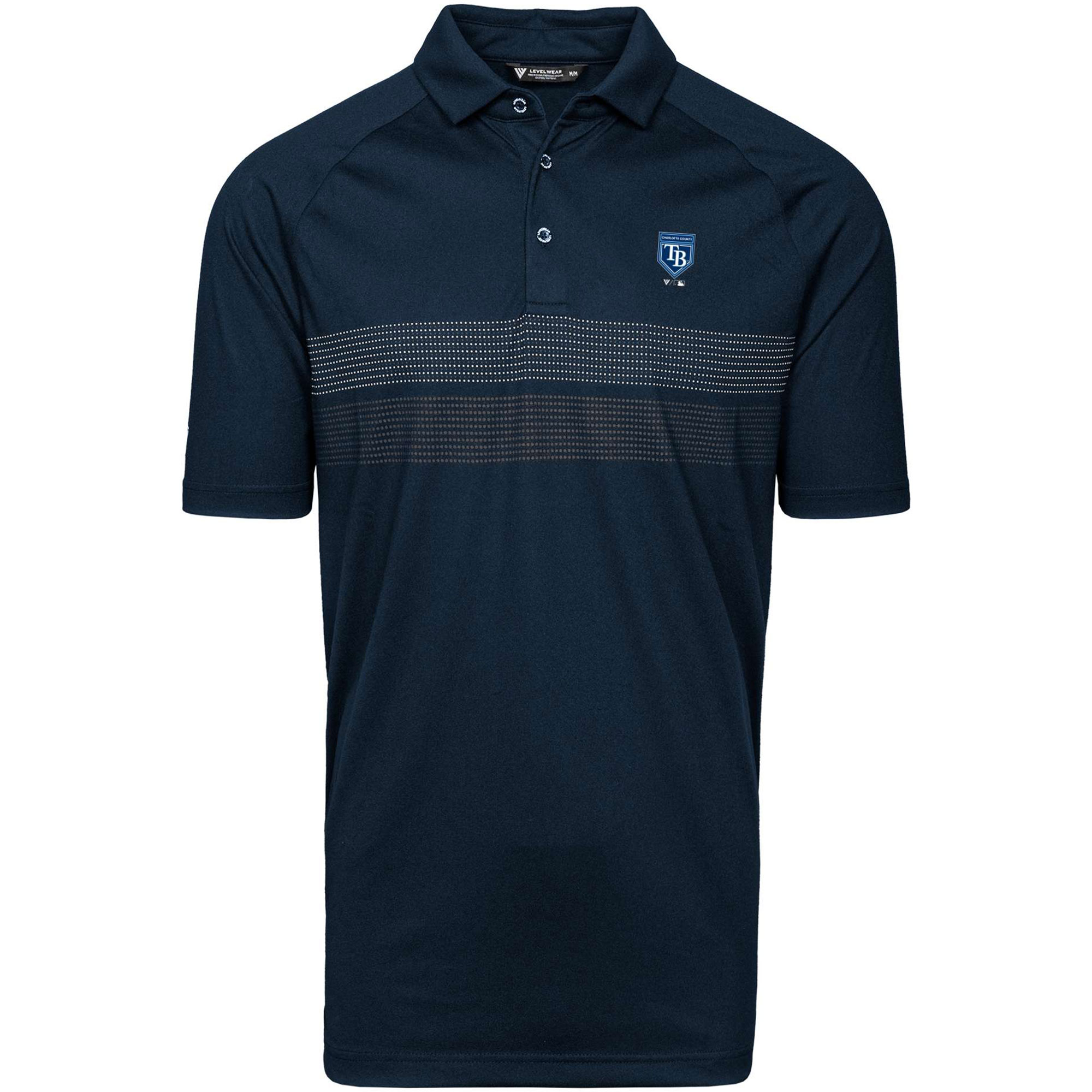 Men's Tampa Bay Rays Levelwear Navy 2024 Spring Training Raglan Mason Polo