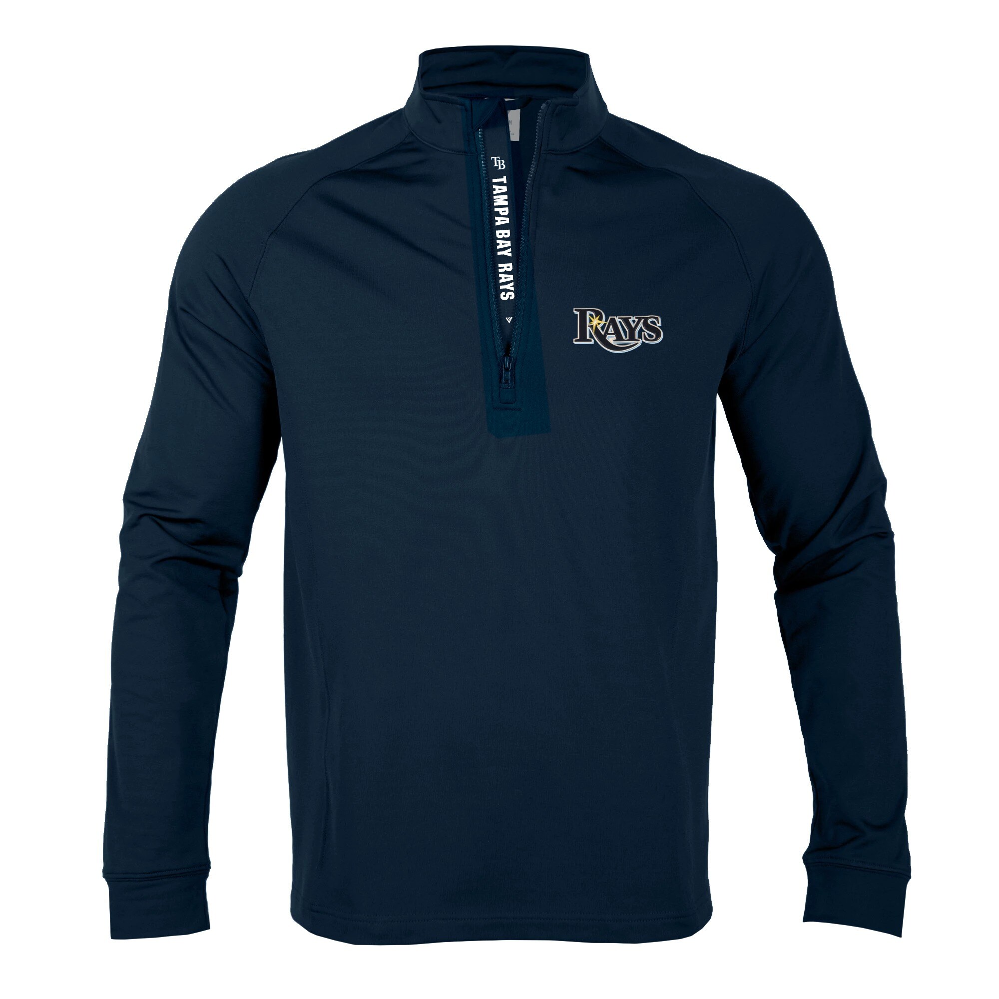 Men's Tampa Bay Rays Levelwear Navy Calibre Quarter-Zip Pullover Top