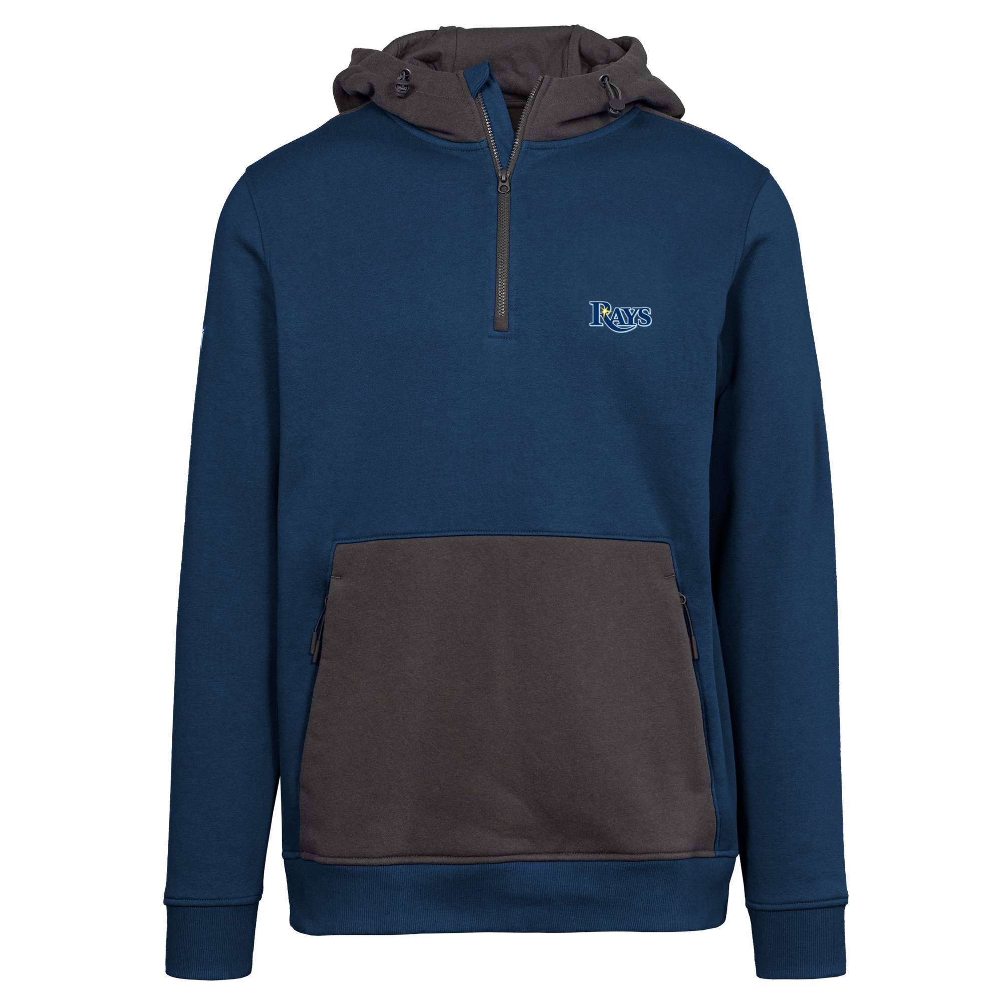 Men's Tampa Bay Rays Levelwear Navy Chicane Insignia Quarter-Zip Hoodie