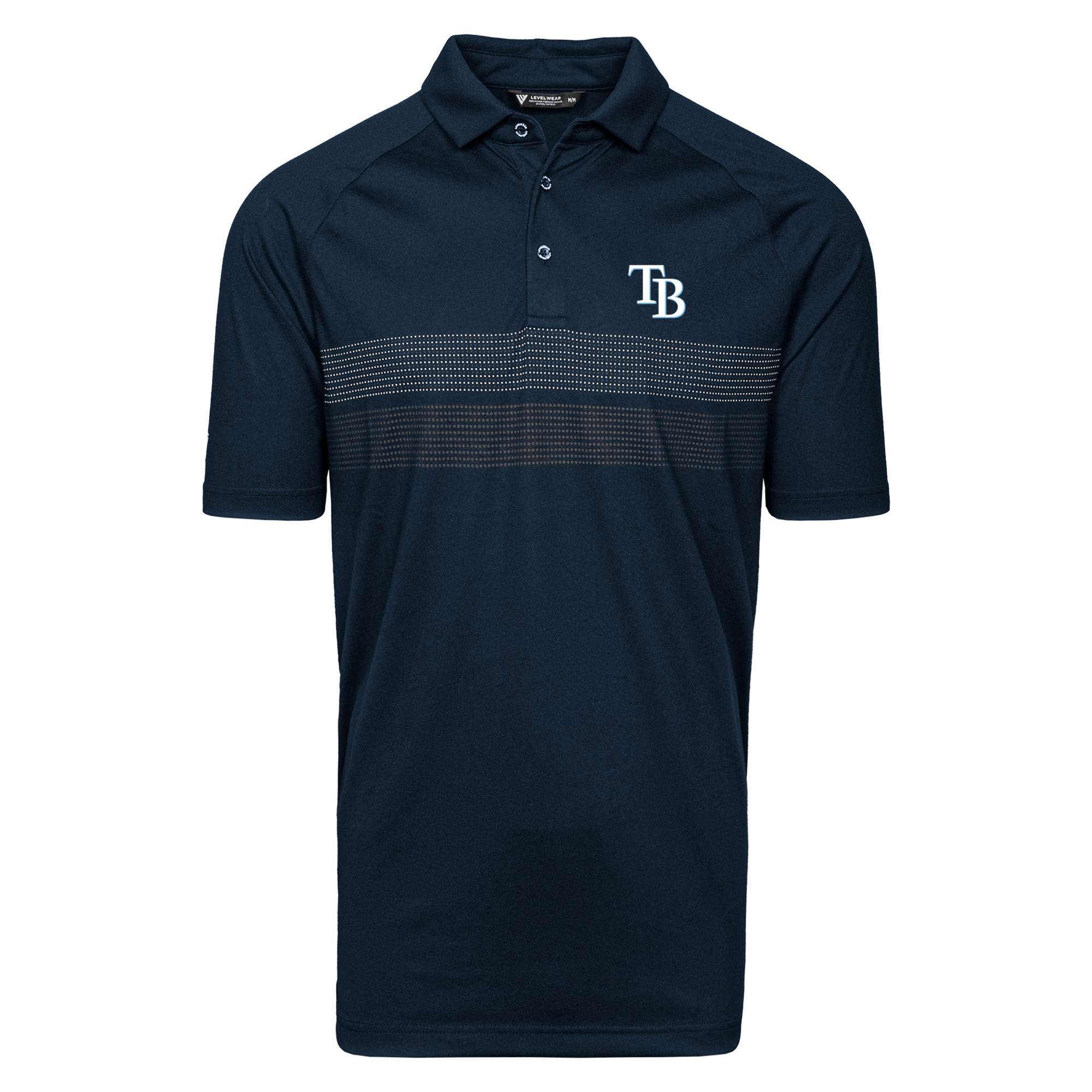 Men's Tampa Bay Rays  Levelwear Navy Mason Insignia 2.0 Polo