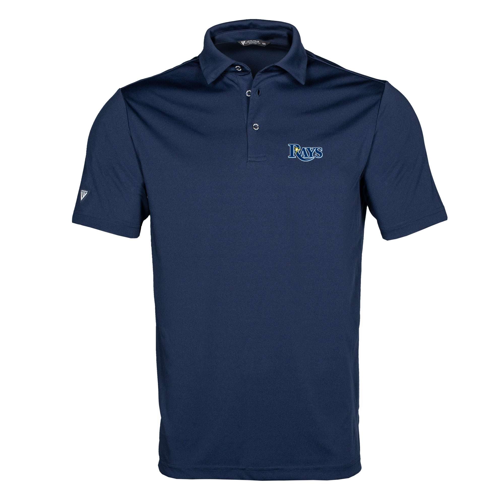 Men's Tampa Bay Rays  Levelwear Navy Original Insignia 2.0 Polo