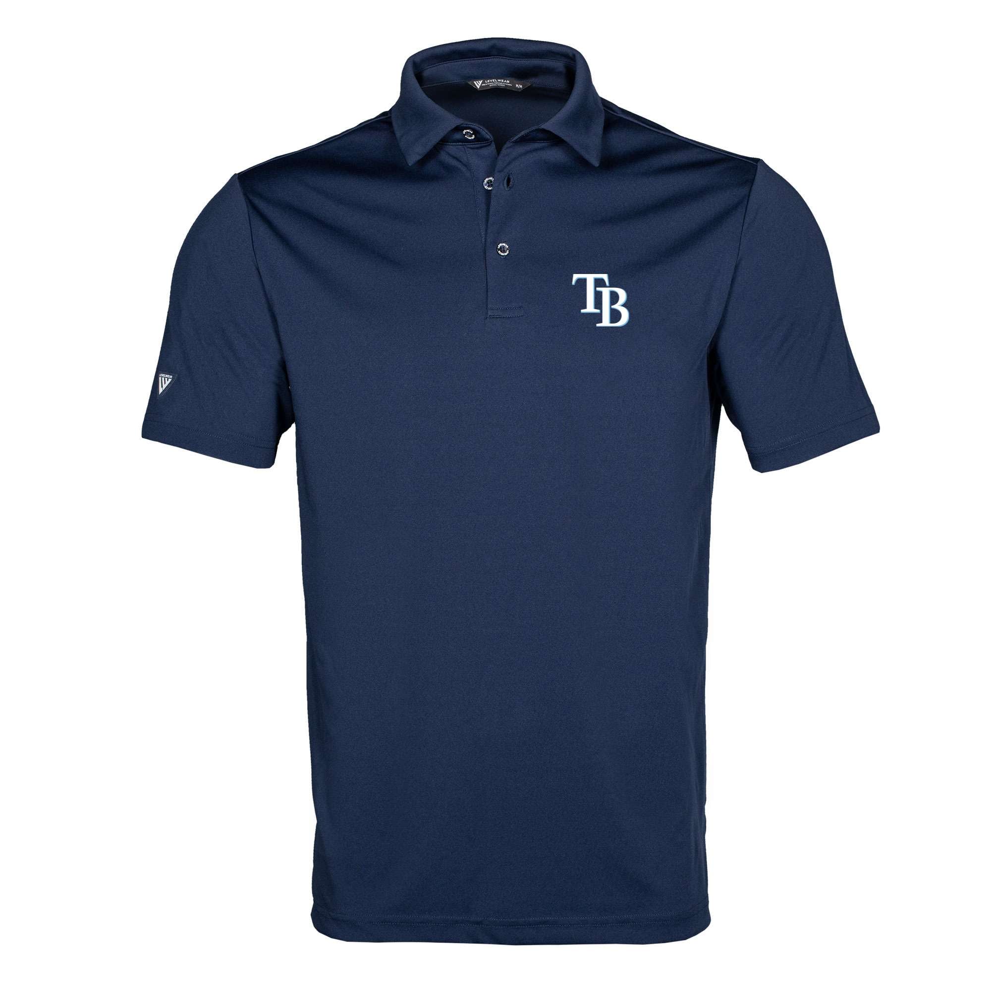 Men's Tampa Bay Rays  Levelwear Navy Original Insignia 2.0 Polo